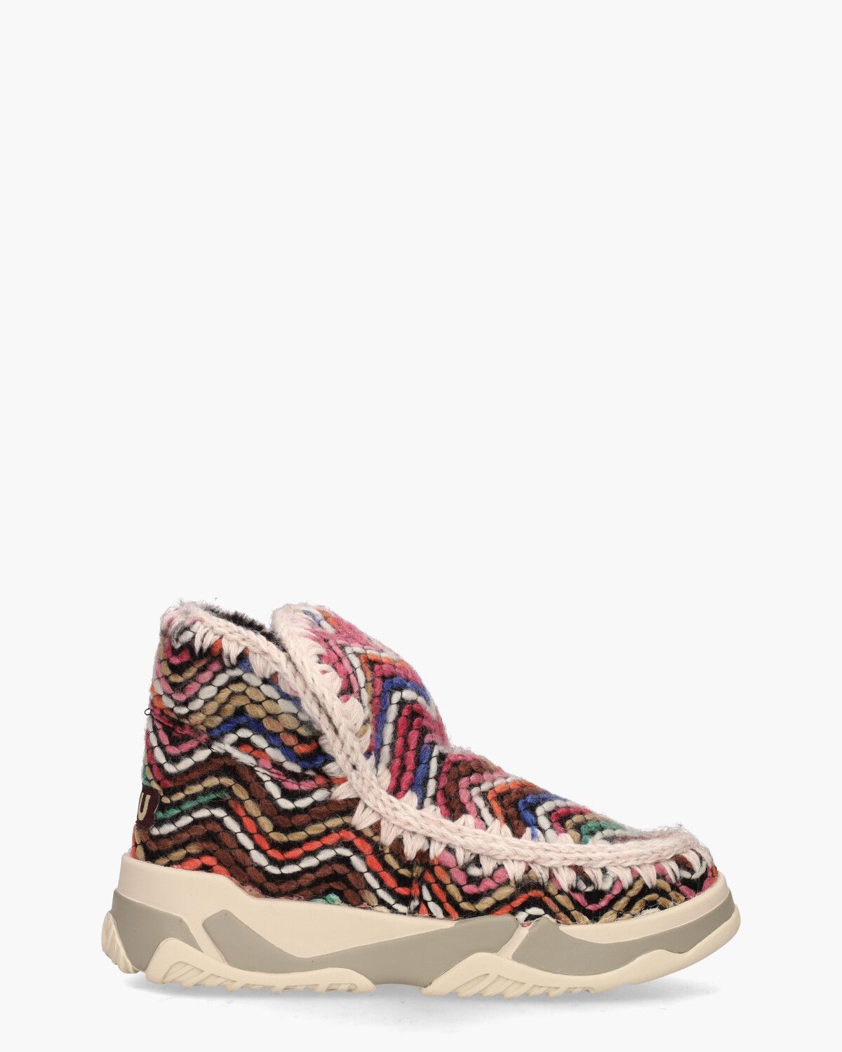 Eskimo Trainer Wool Mix Multicolor Dames Enkelboots