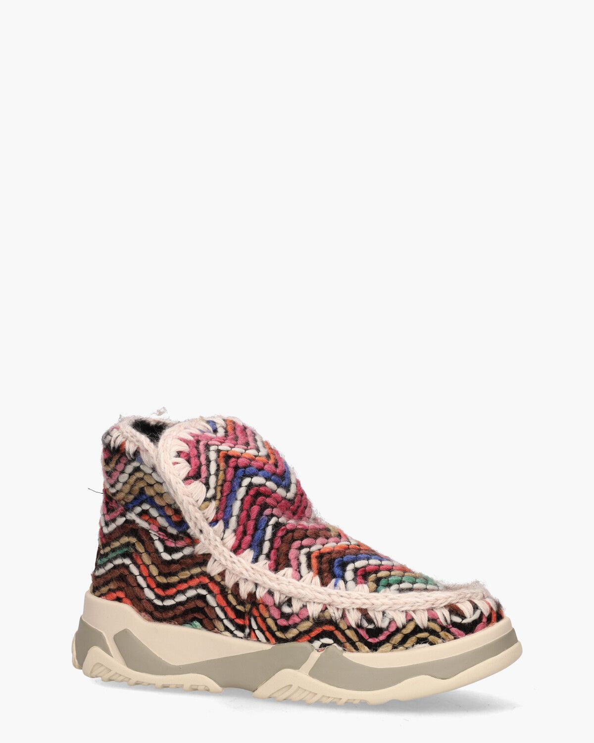 Eskimo Trainer Wool Mix Multicolor Dames Enkelboots