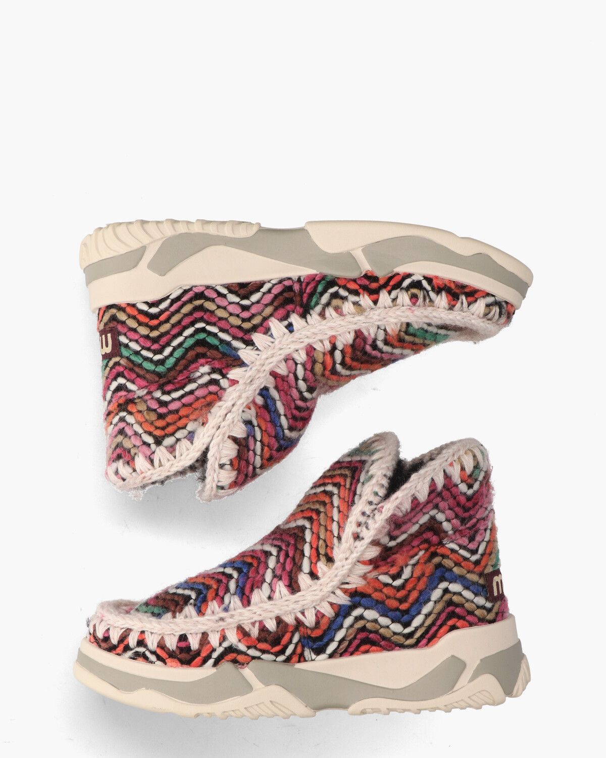 Eskimo Trainer Wool Mix Multicolor Dames Enkelboots