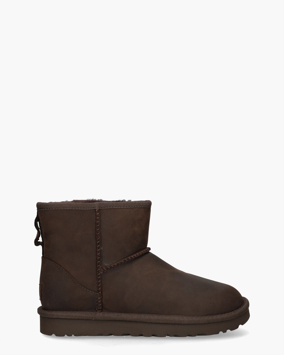 Leather shop mini uggs