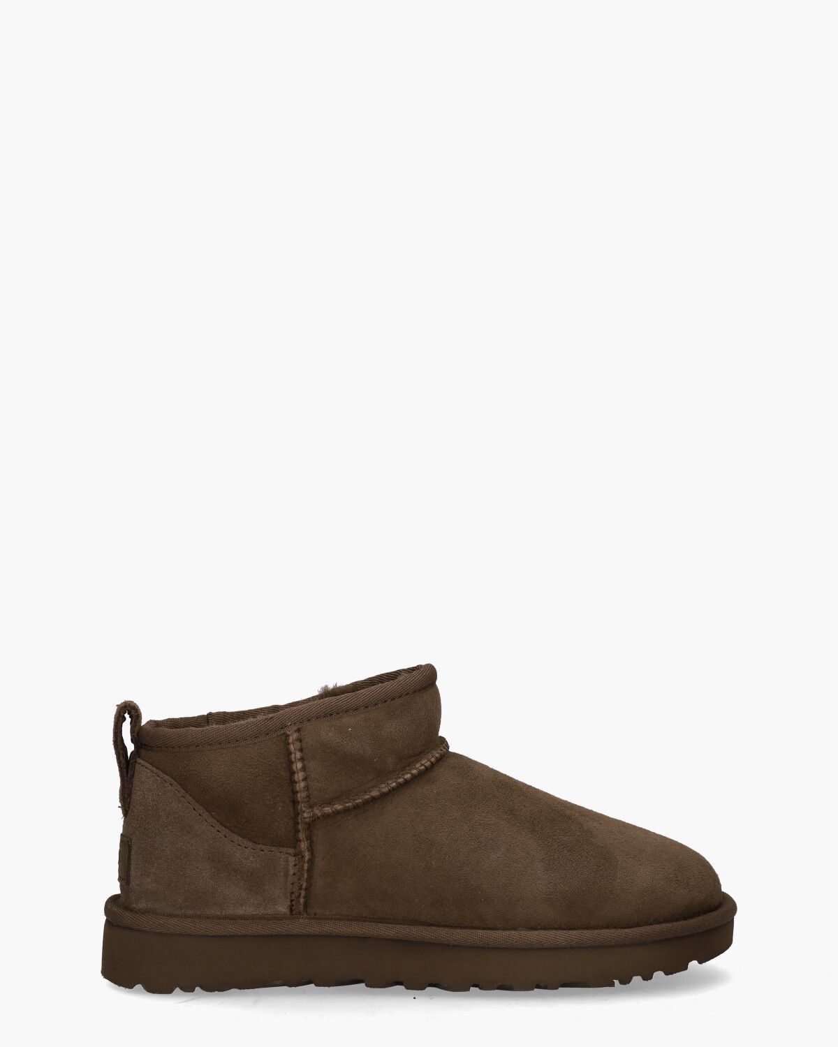 Classic Ultra Mini Donkerbruin Dames Enkelboots