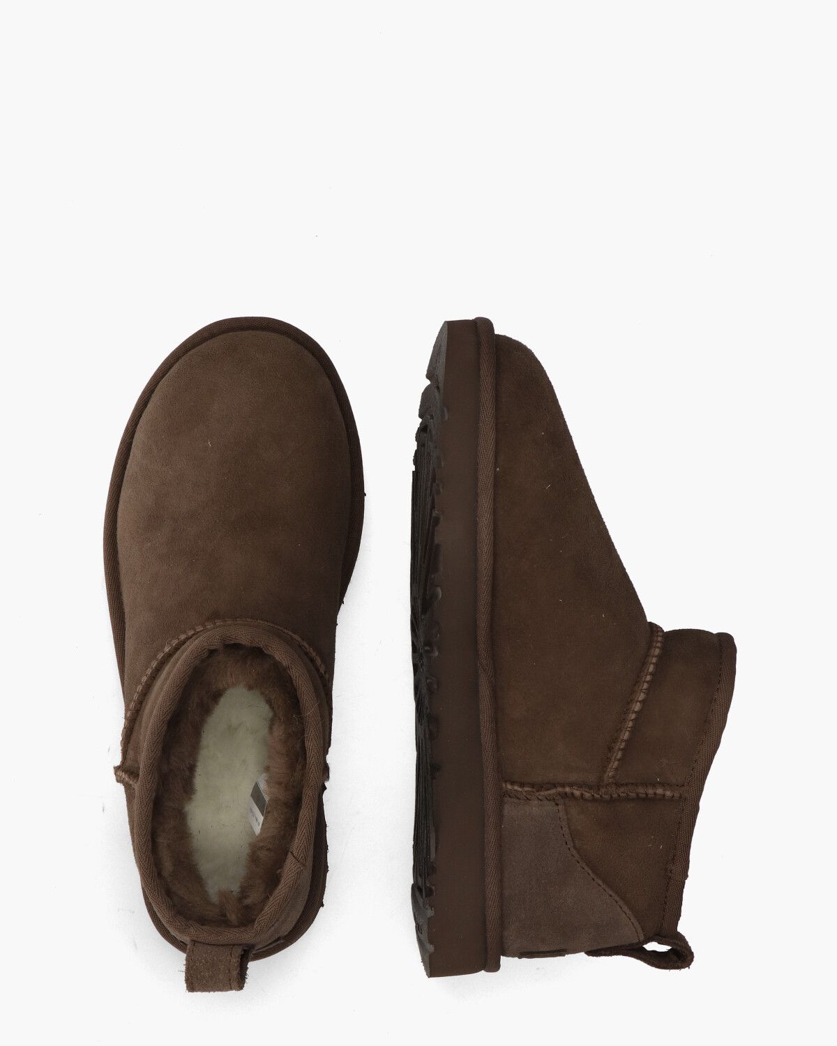 Classic Ultra Mini Donkerbruin Dames Enkelboots
