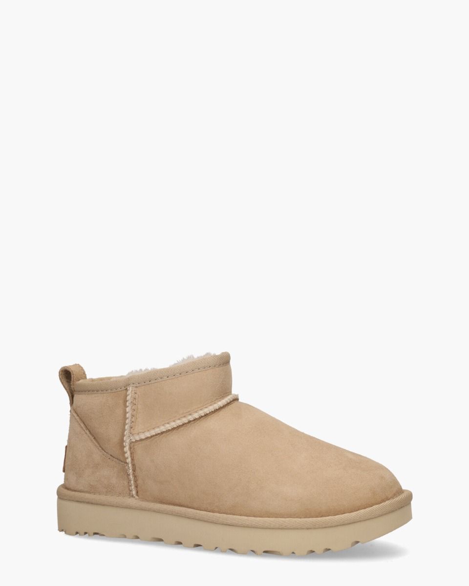 Classic Ultra Mini Boot Sand Dames Enkelboots