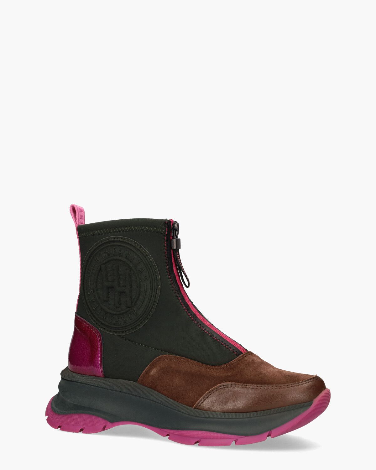 HI233099 Zwart/Multicolor Dames Enkelboots