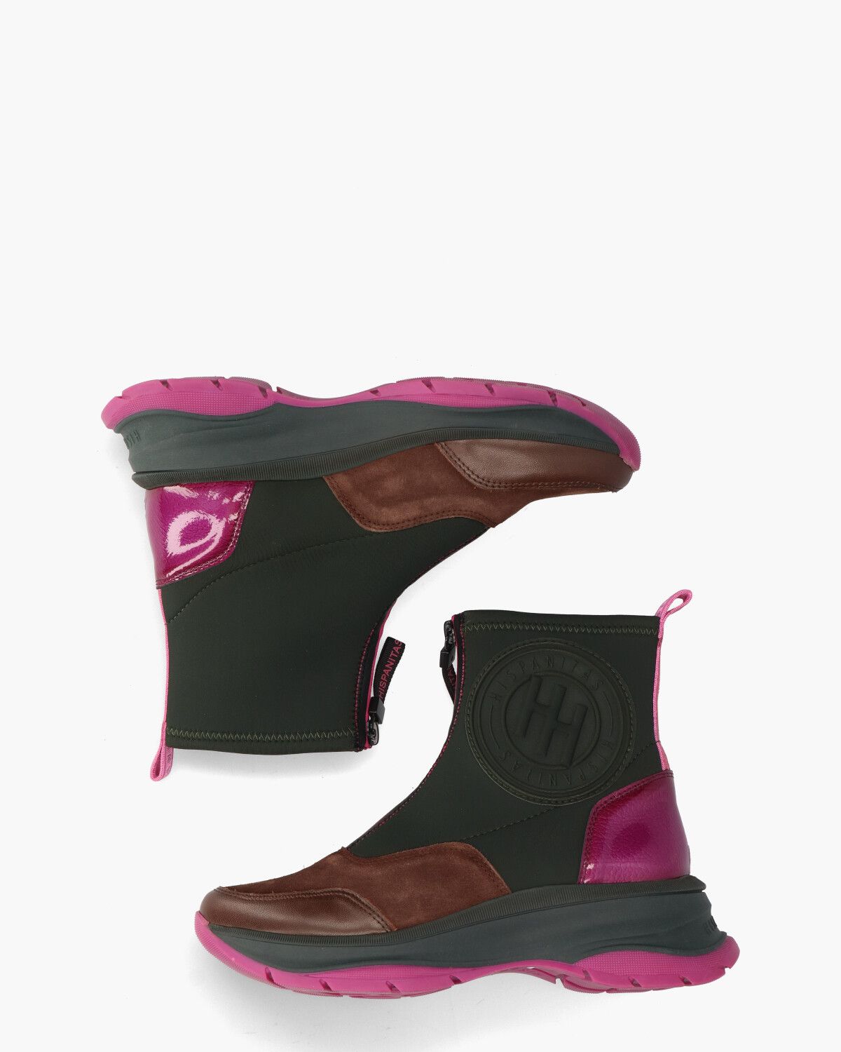 HI233099 Zwart/Multicolor Dames Enkelboots