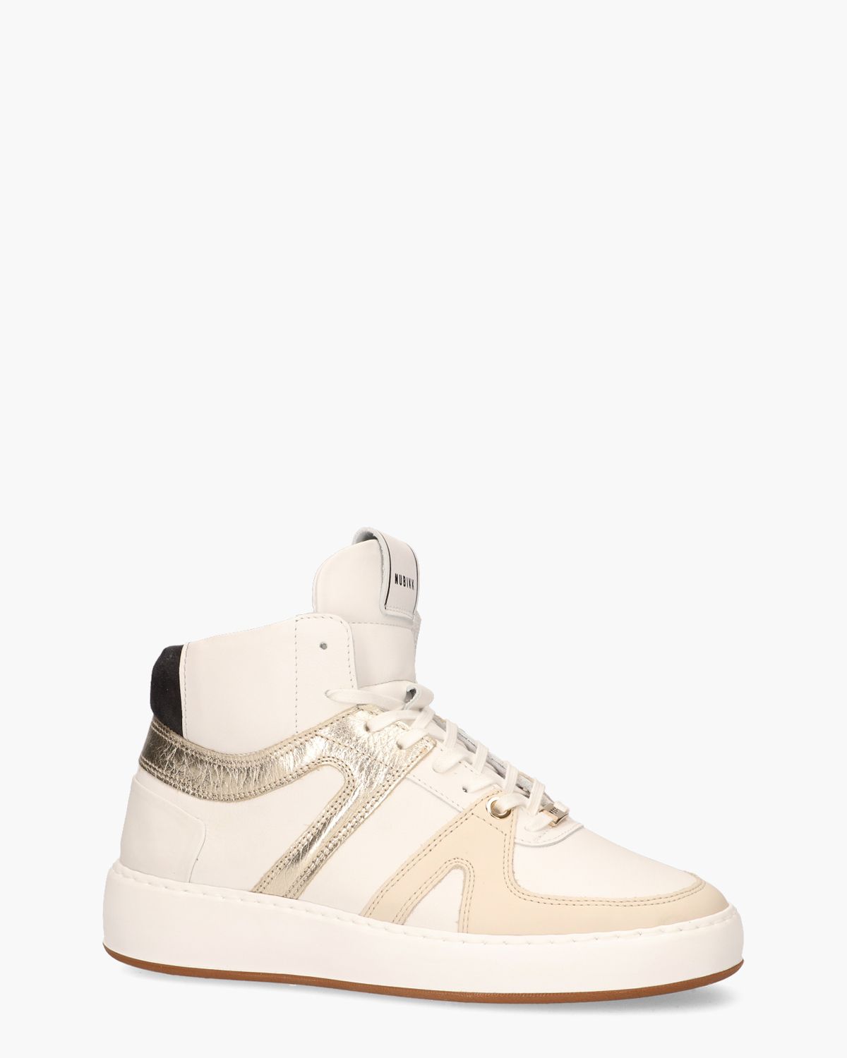 Jiro Dunk Wit/Goud Damessneakers