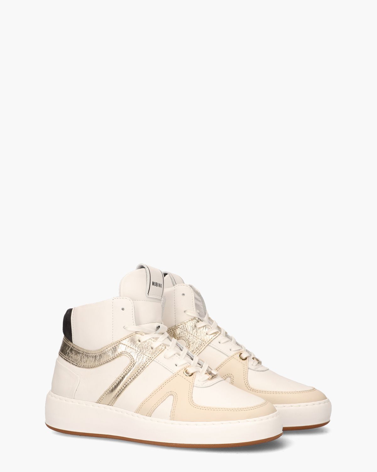 Jiro Dunk Wit/Goud Damessneakers