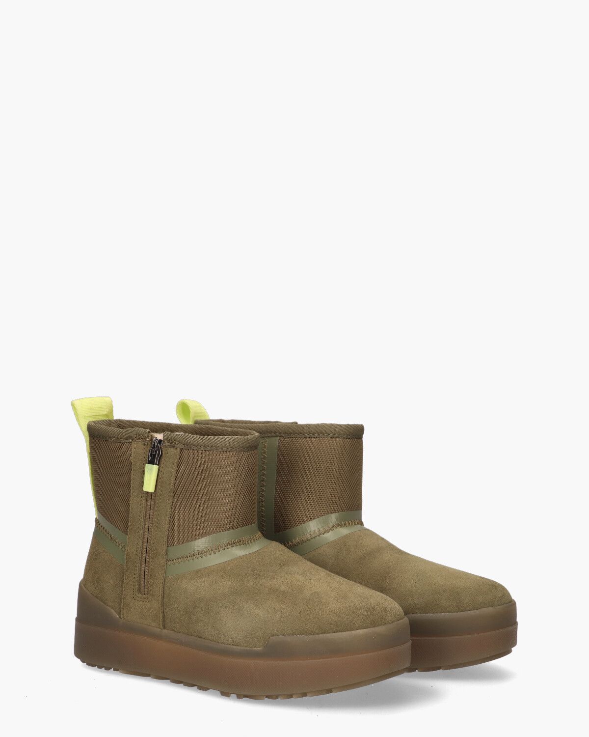 Classic Tech Mini Groen Dames Enkelboots