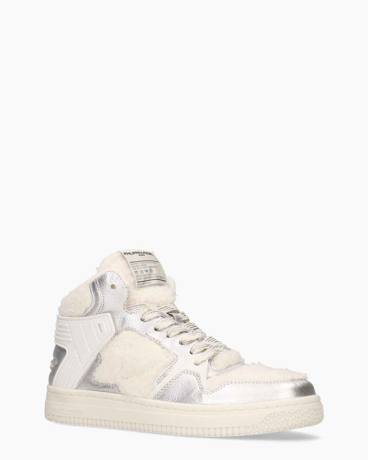 La Grande Off-White/Zilver Damessneakers