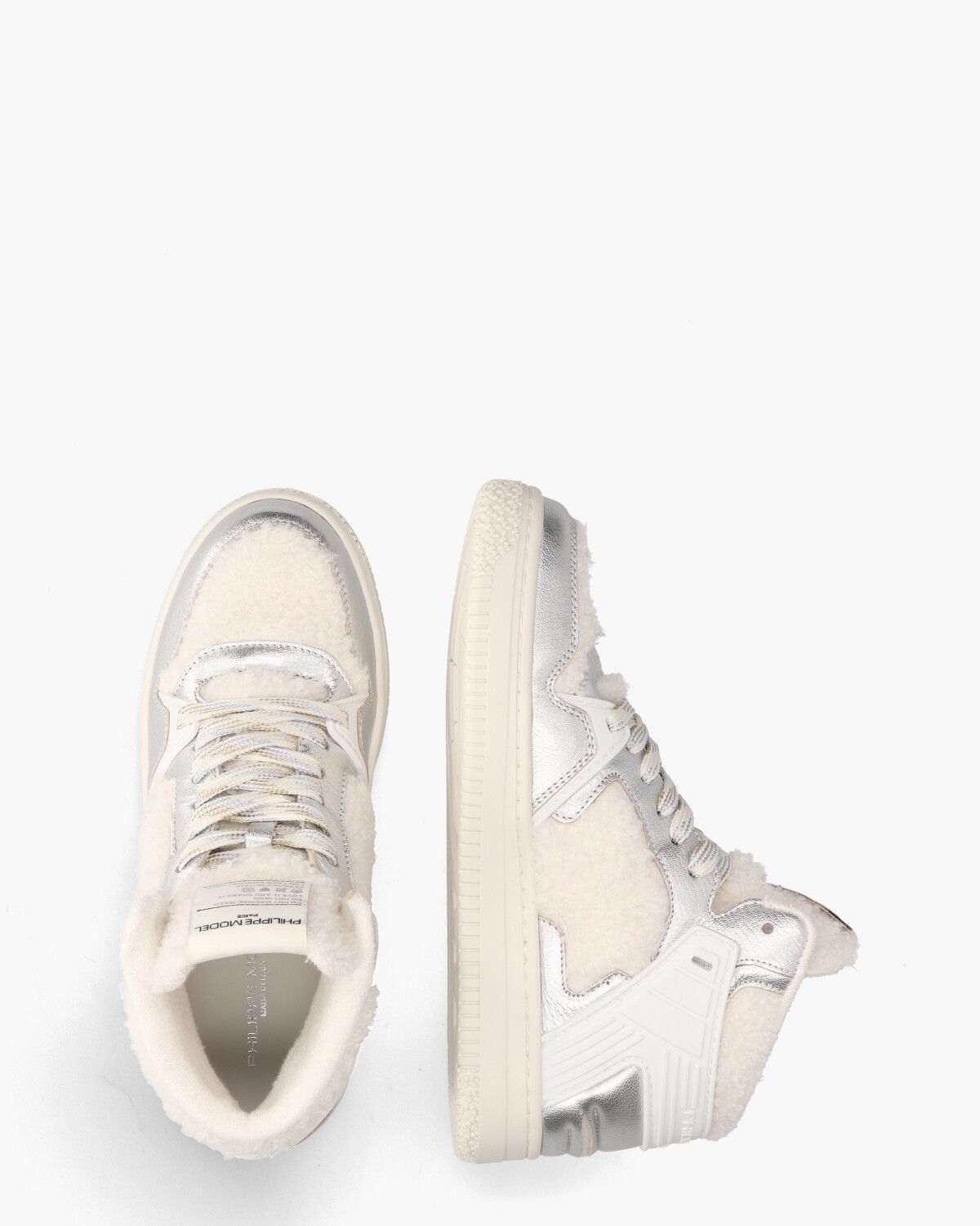 La Grande Off-White/Zilver Damessneakers