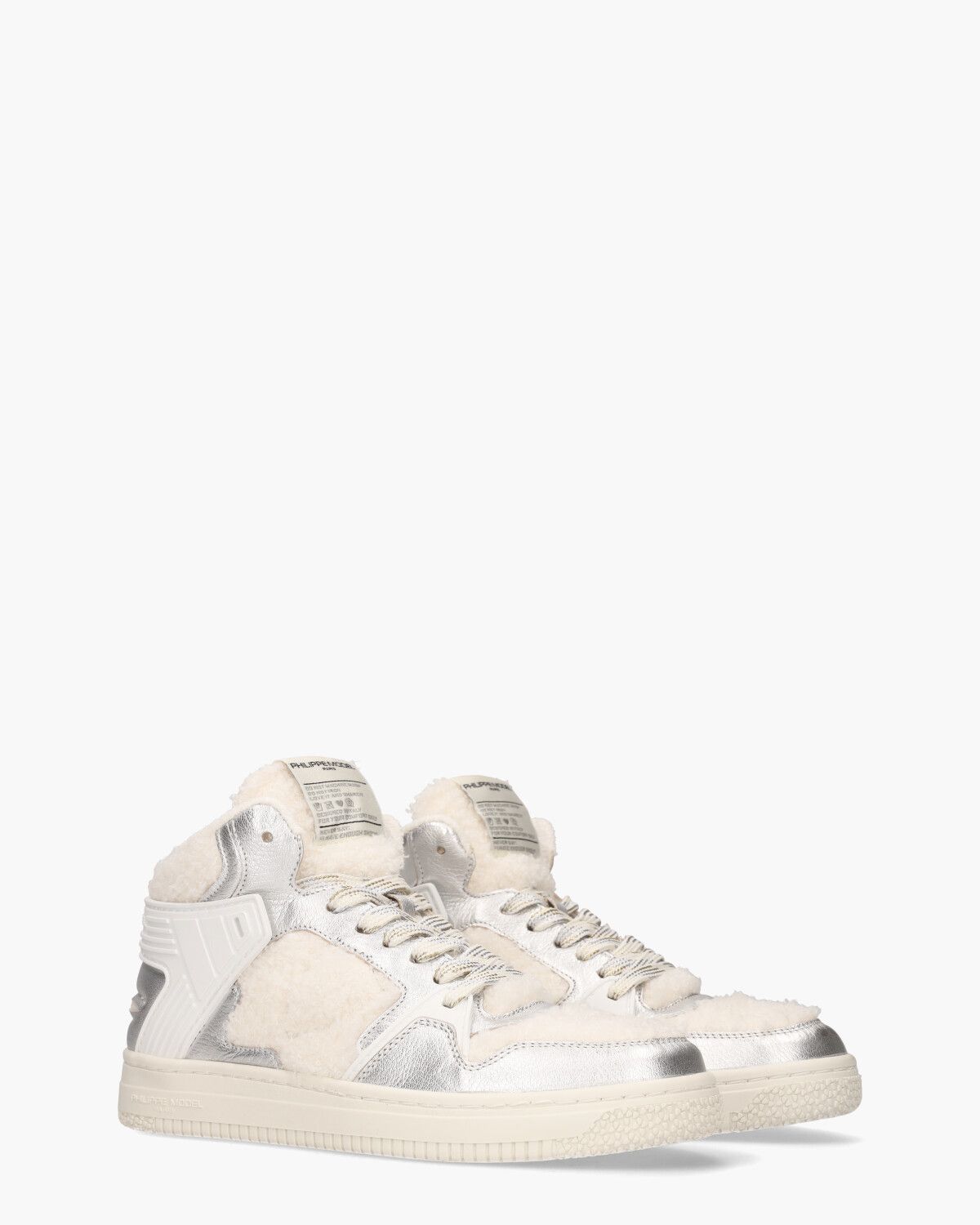 La Grande Off-White/Zilver Damessneakers