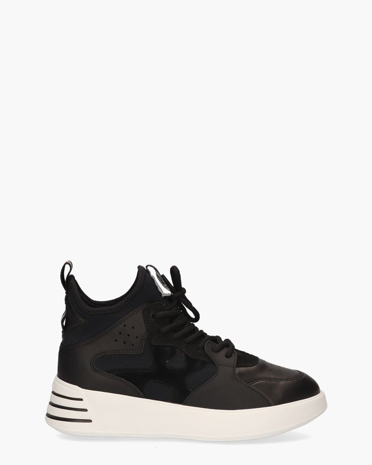 Rebel High-Top Zwart Damessneakers