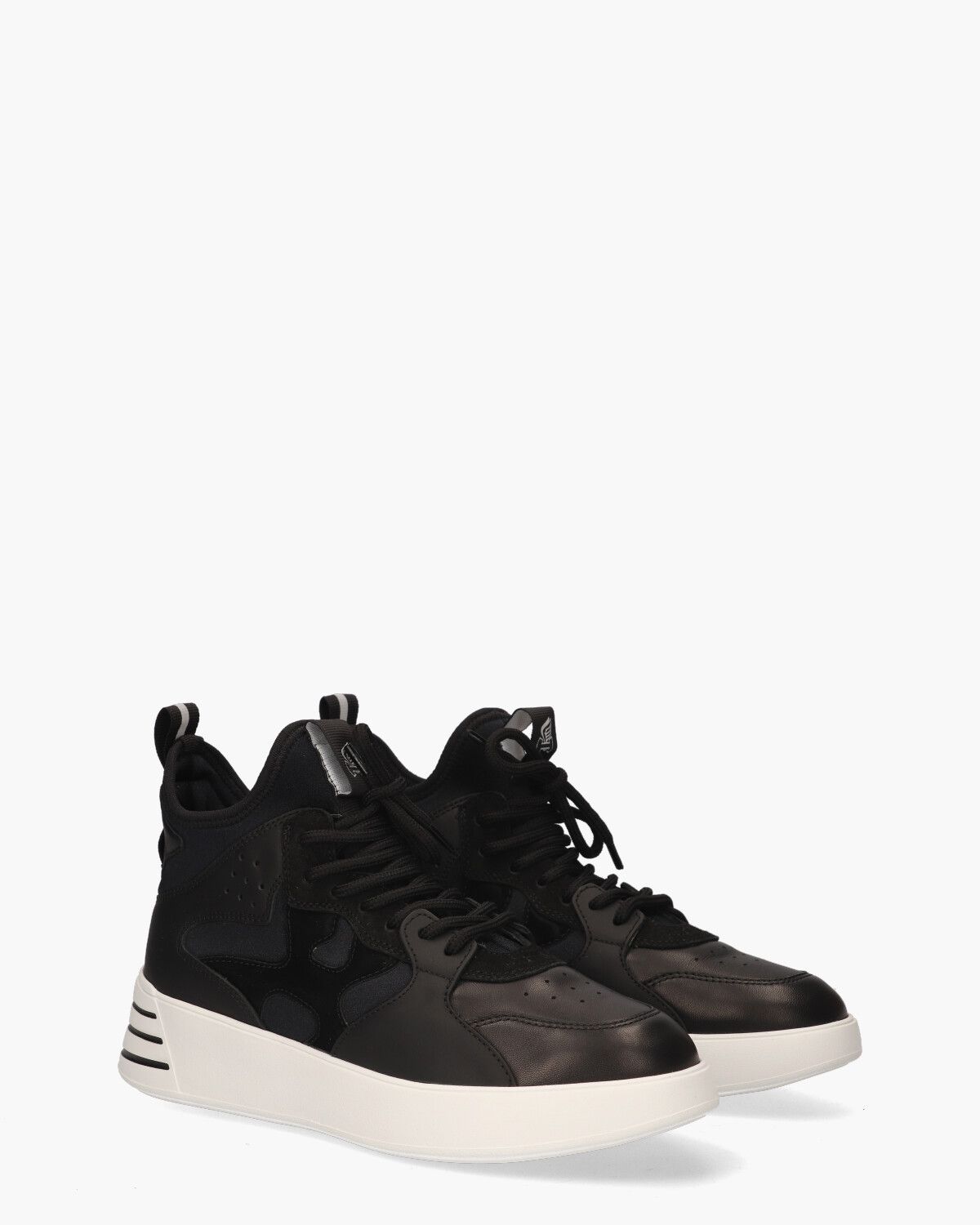 Rebel High-Top Zwart Damessneakers