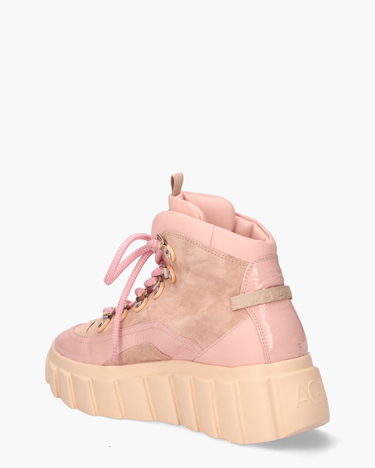 Blondie Trekk High Roze Damessneakers