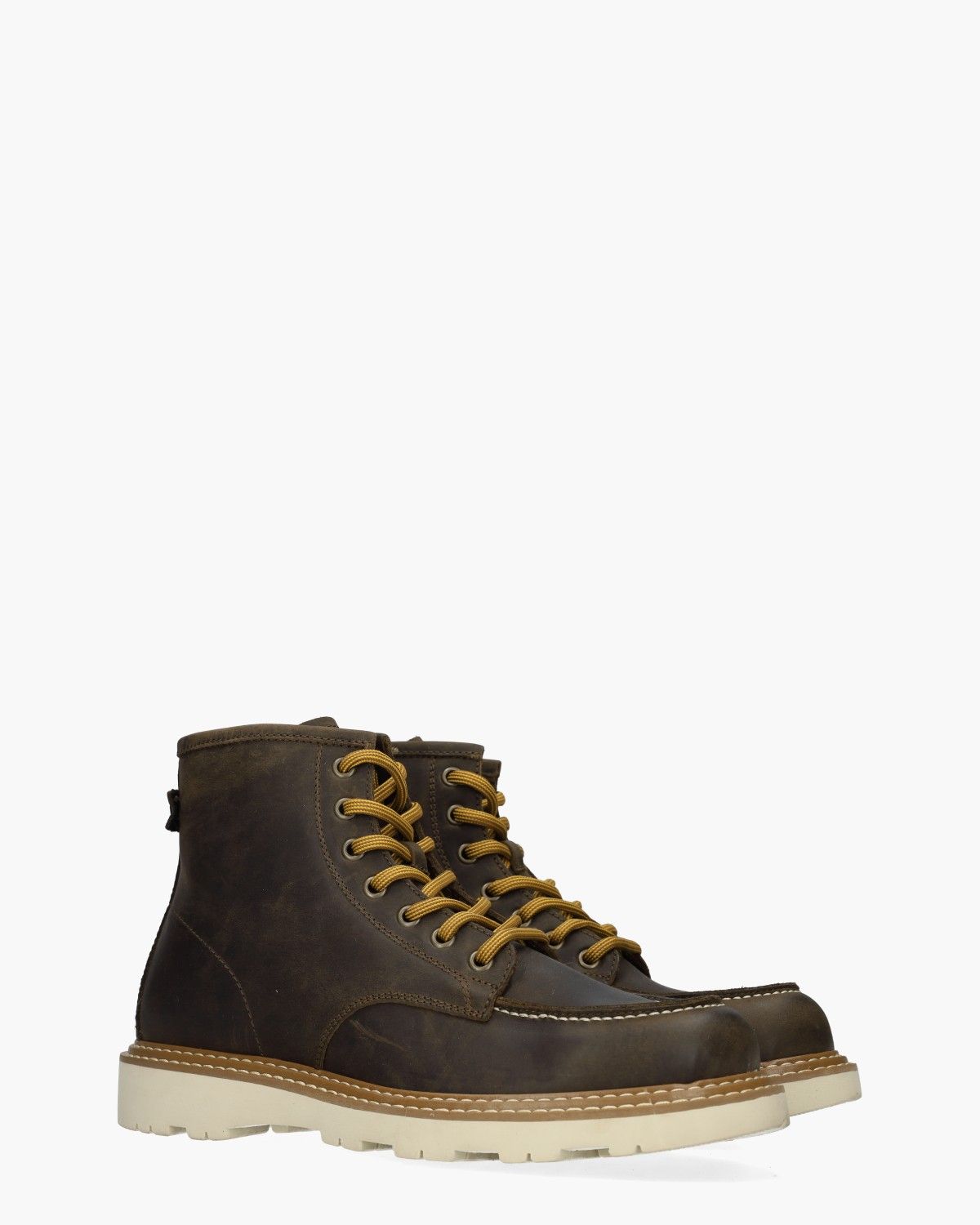 DK7010 Bruin Heren Veterboots