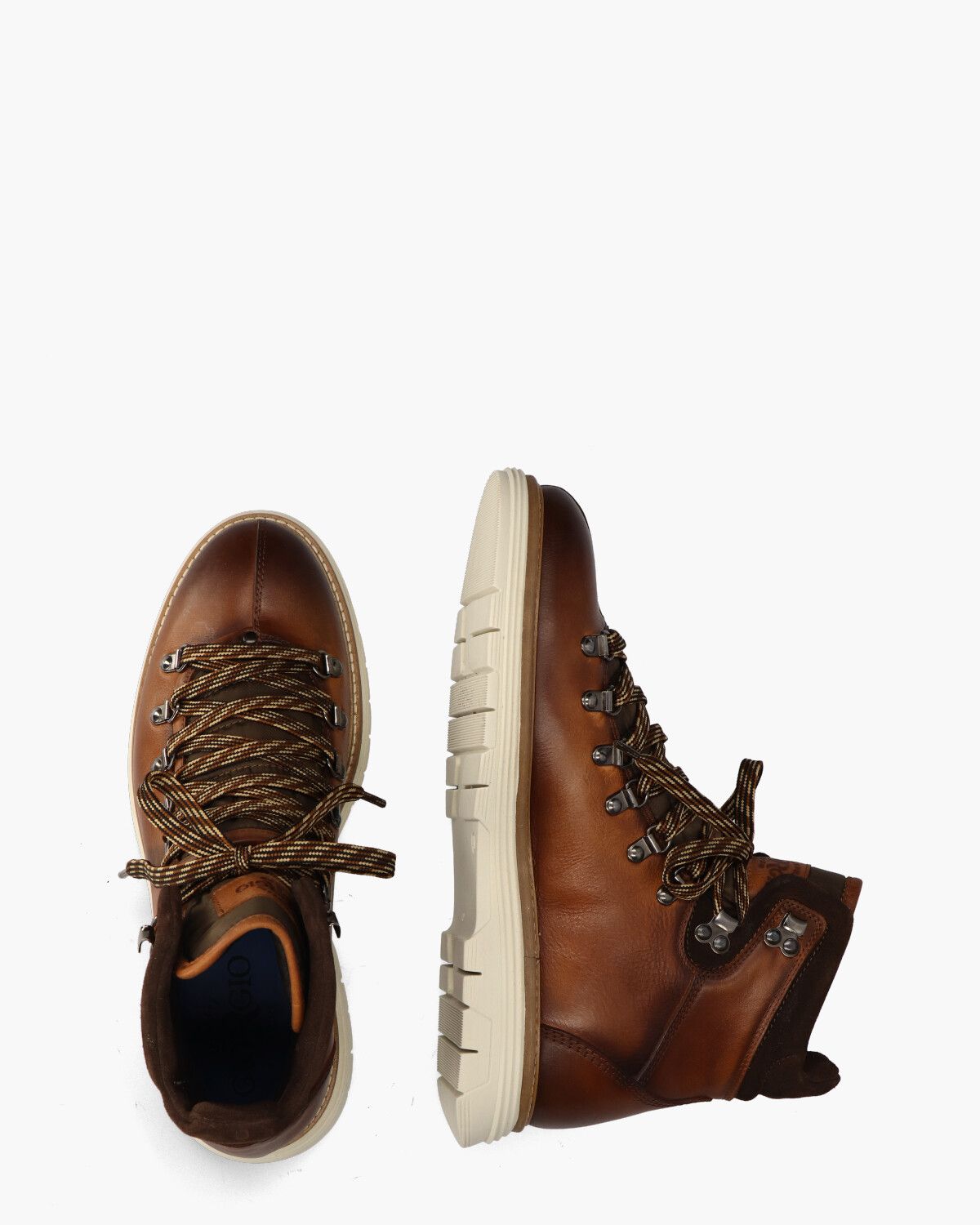 Veterboots heren on sale cognac