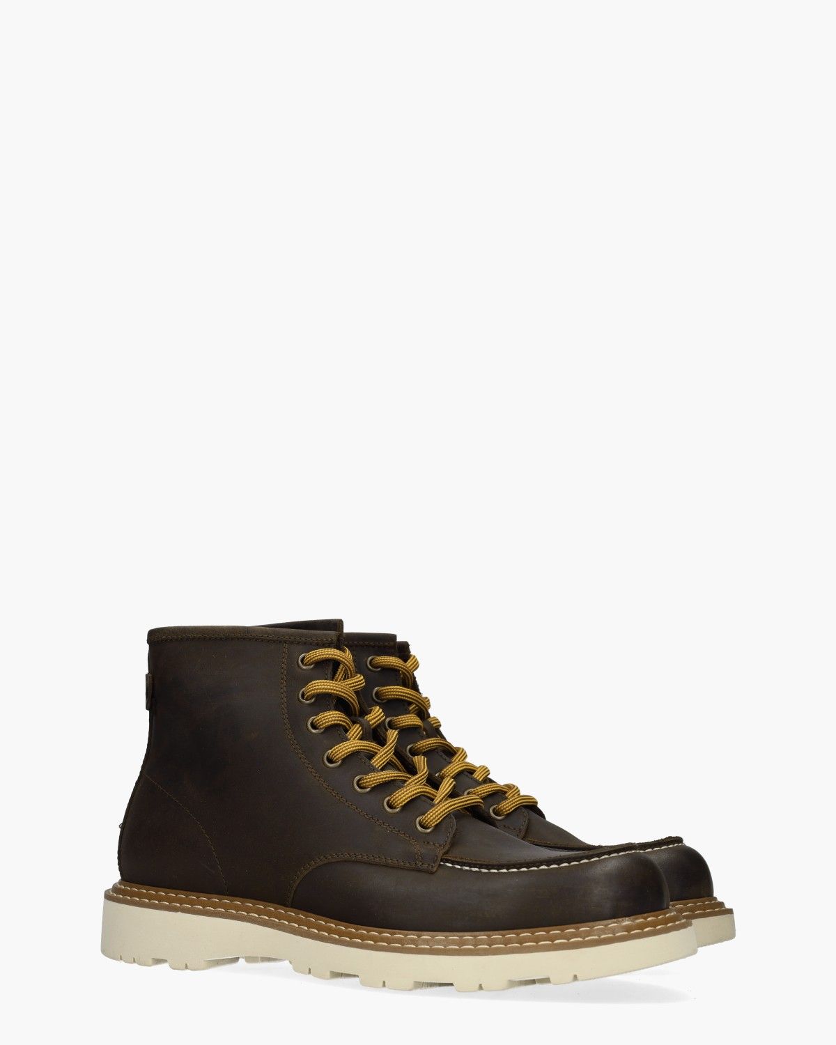 DK7010 Donkerbruin Heren Veterboots