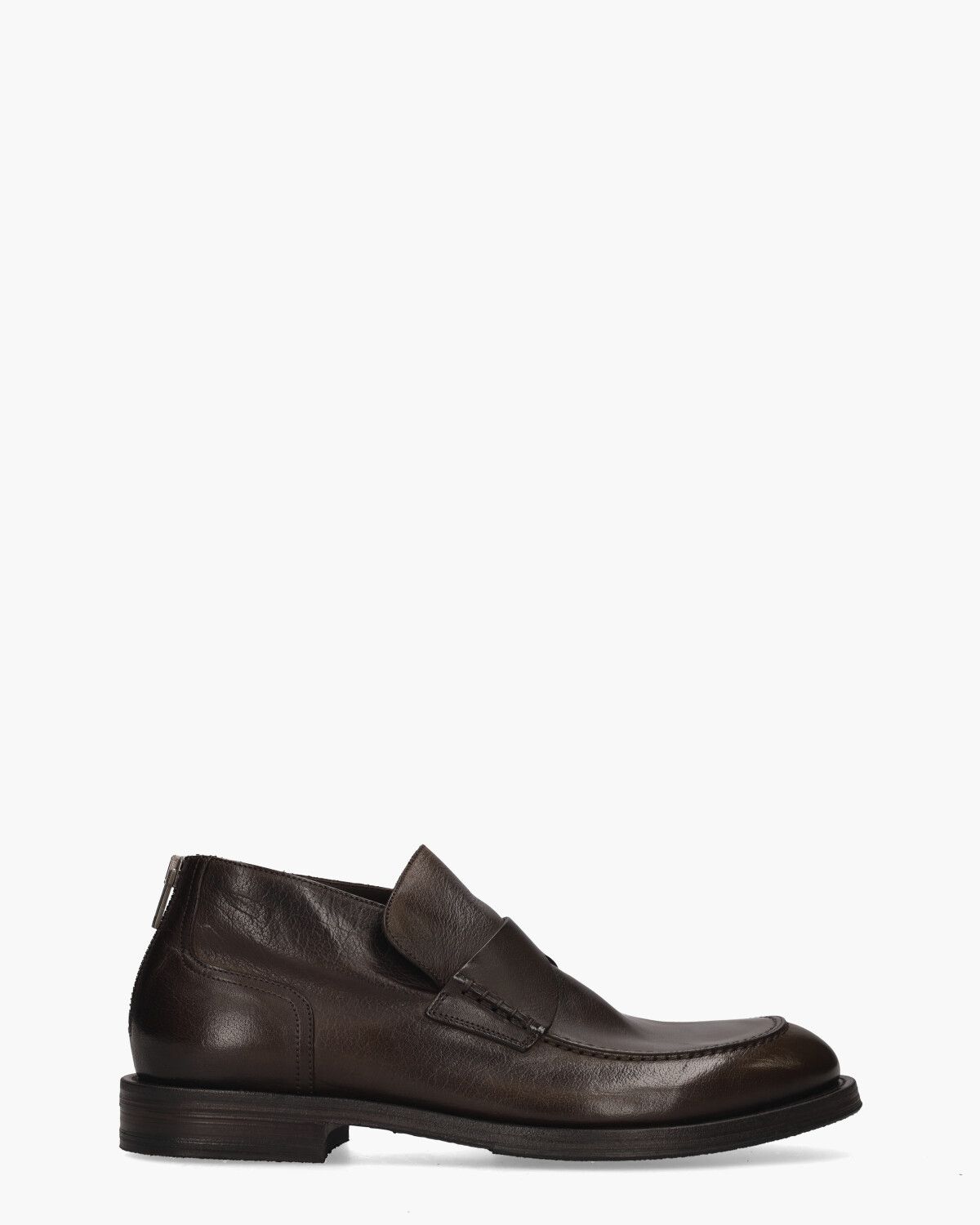 18302E Donkerbruin Herenloafers