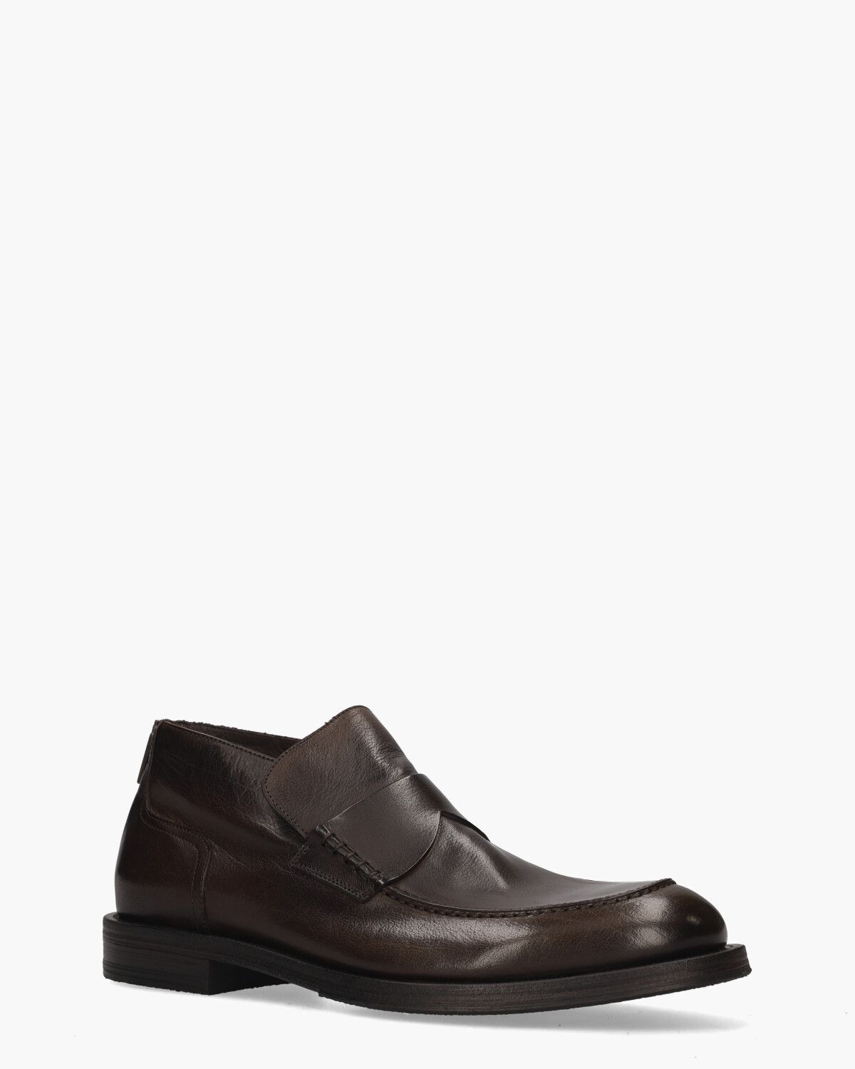 18302E Donkerbruin Herenloafers