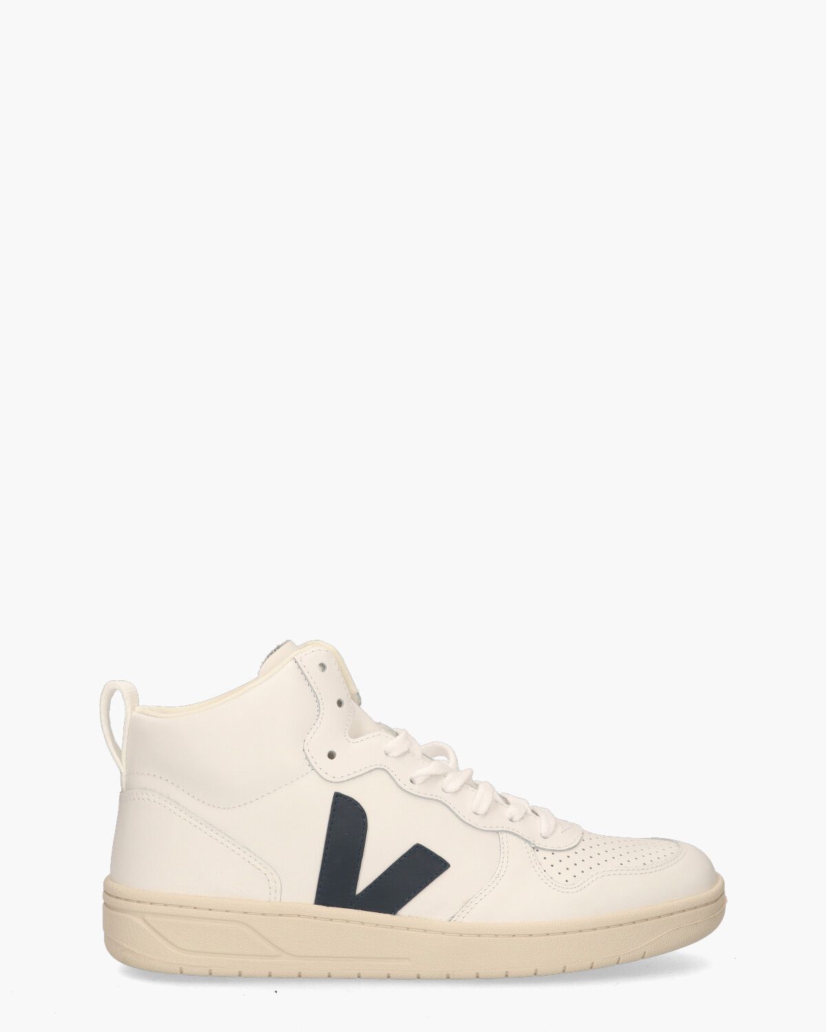 V-15 Leather Wit/Donkerblauw Herensneakers