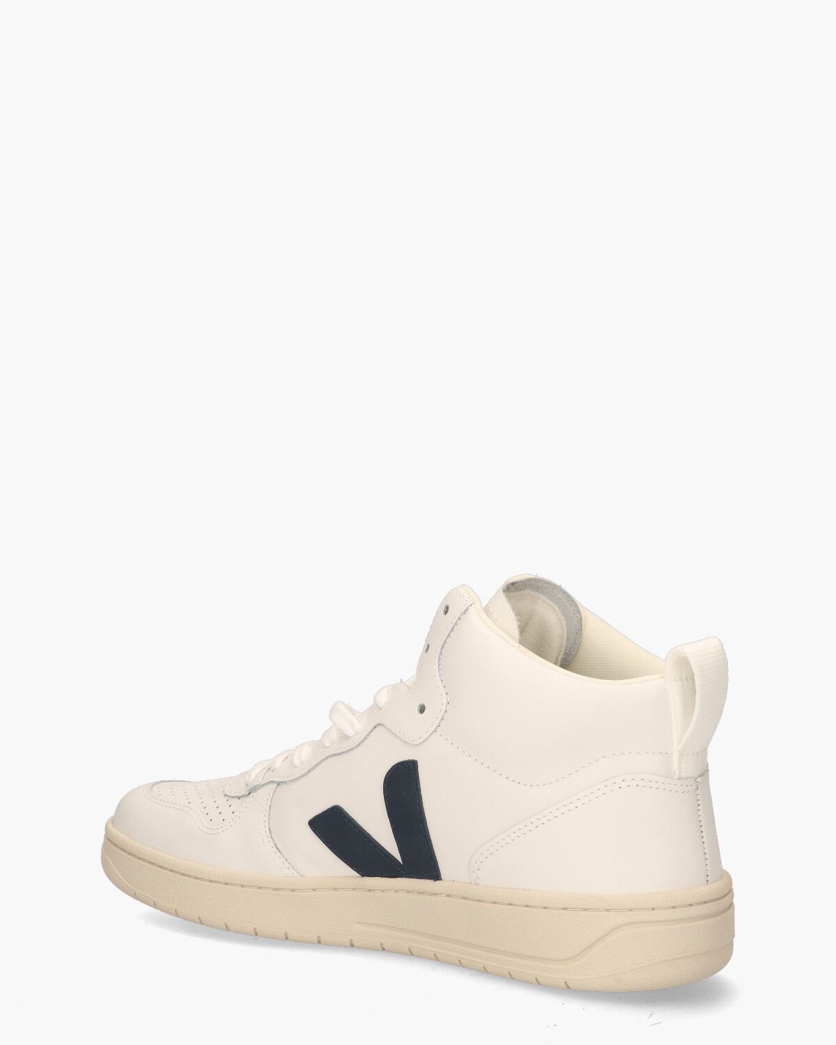 V-15 Leather Wit/Donkerblauw Herensneakers