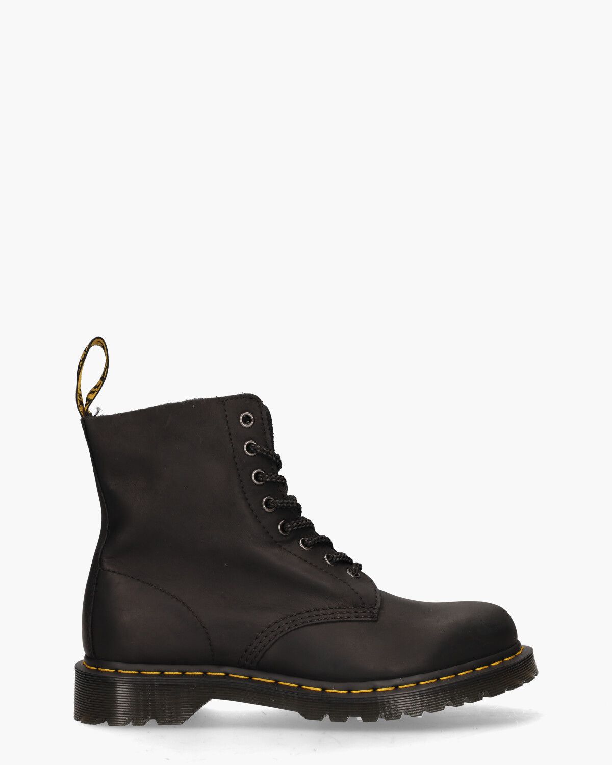 1460 Pascal Waxed Zwart Heren Veterboots