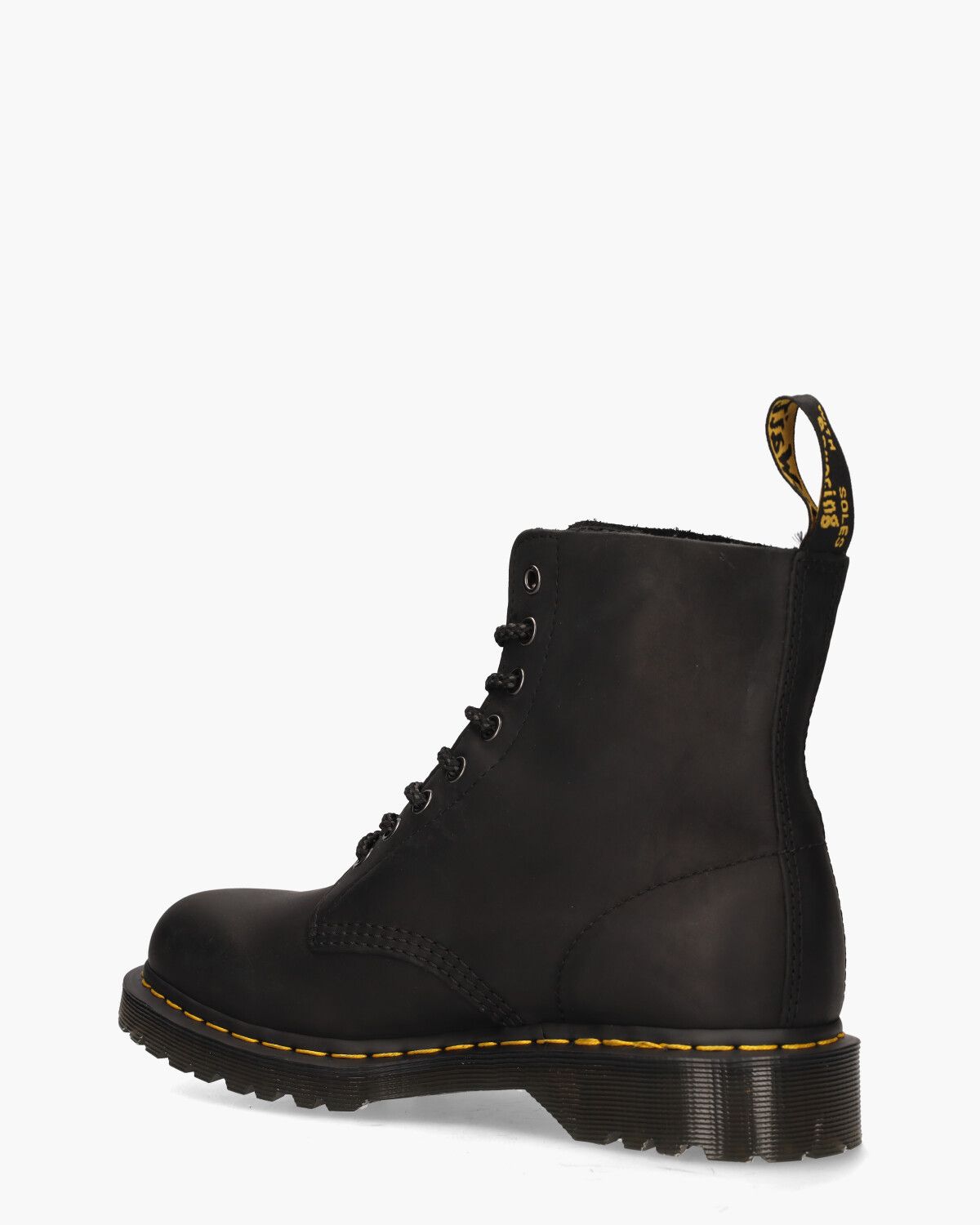 1460 Pascal Waxed Zwart Heren Veterboots