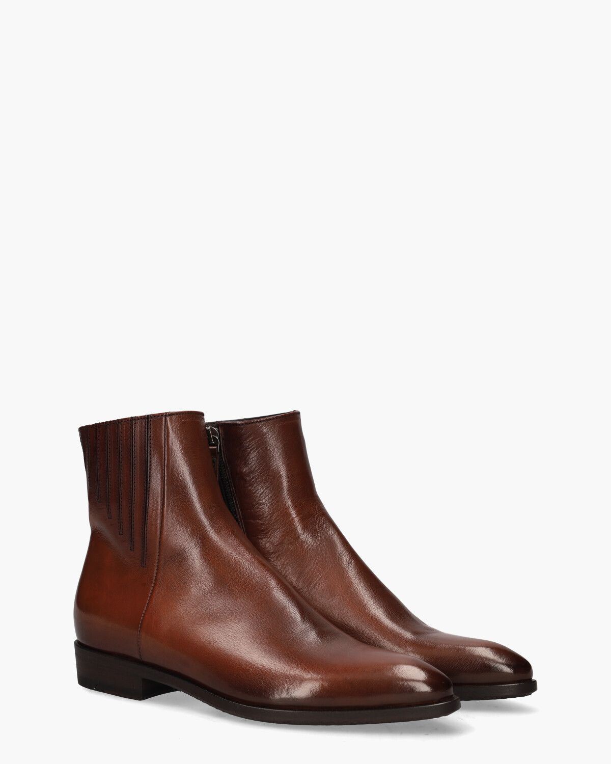 16621 Bruin/Cognac Dames Enkelboots
