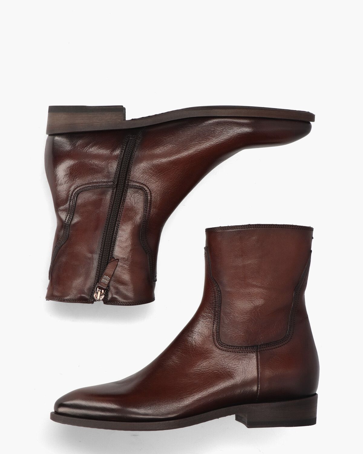 16620F Bruin Dames Enkelboots