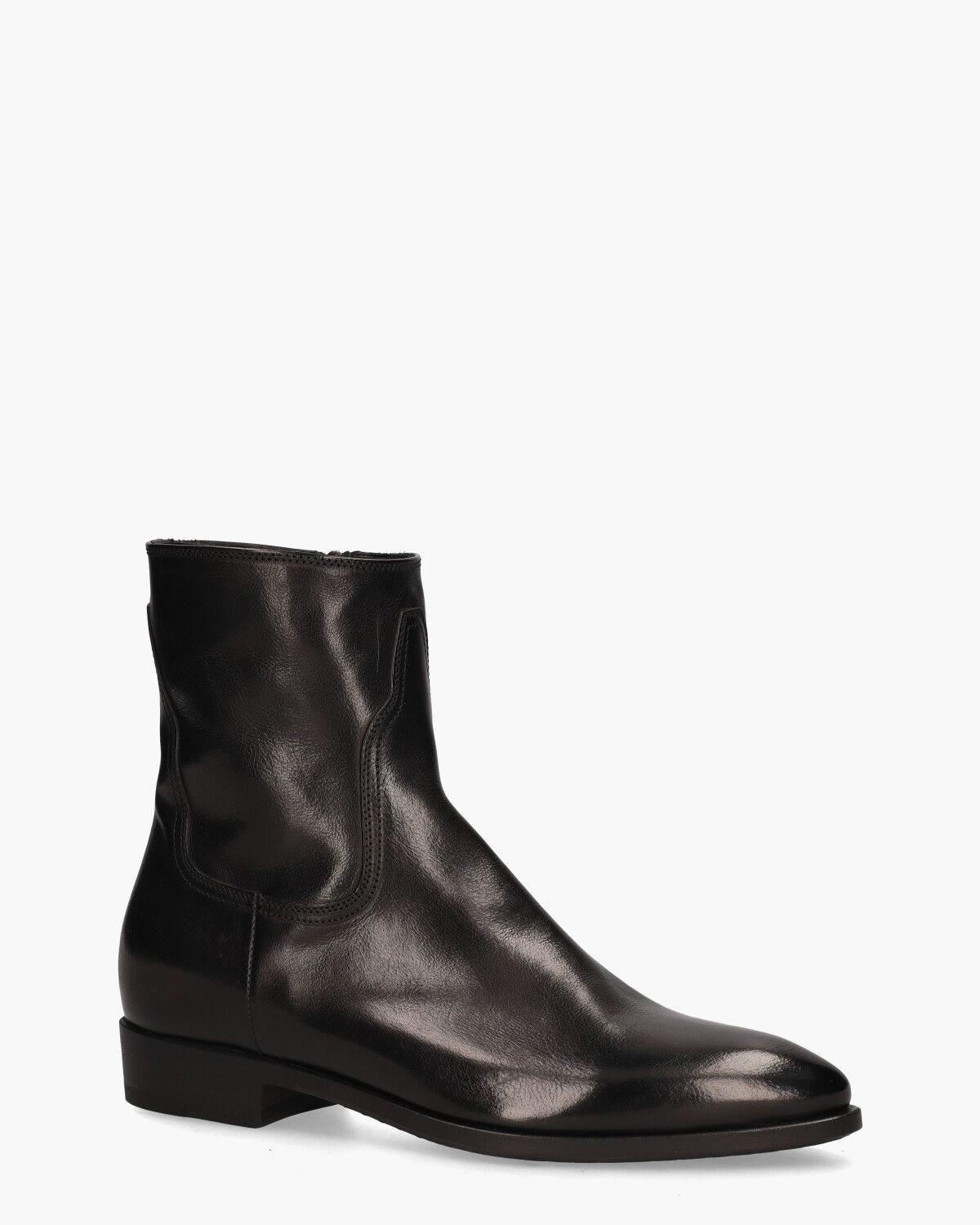 16620F Zwart Dames Enkelboots