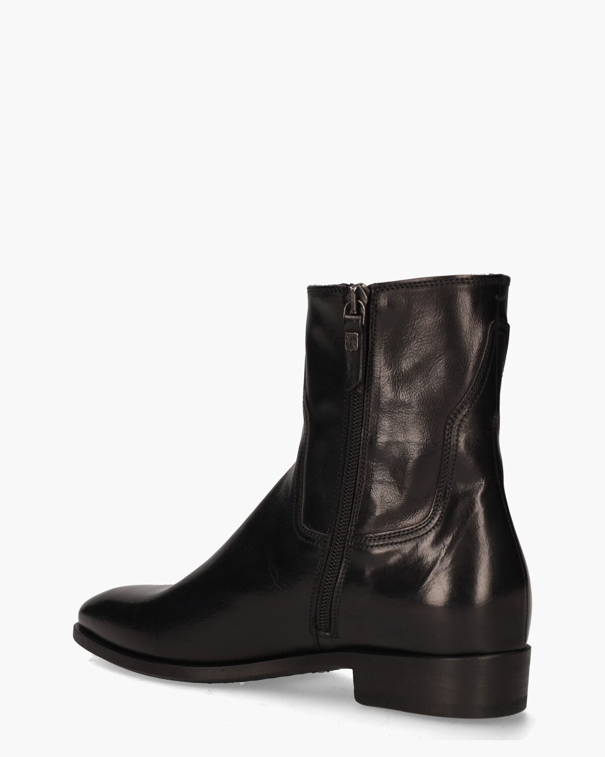 16620F Zwart Dames Enkelboots