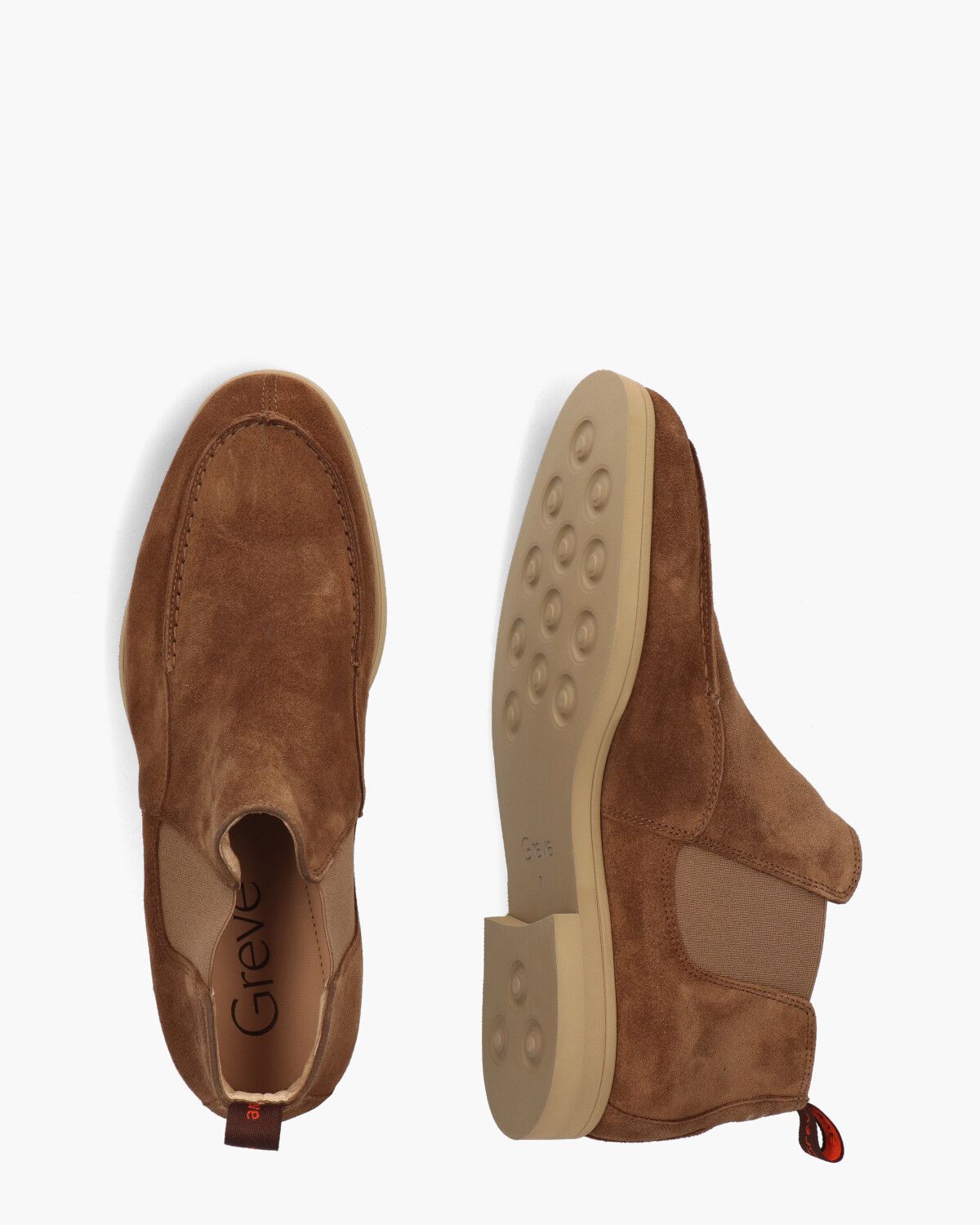 Tufo Bruin/Cognac Heren Chelseaboots