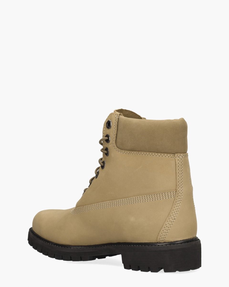 Premium 6 Inch Boot Beige Heren Veterboots