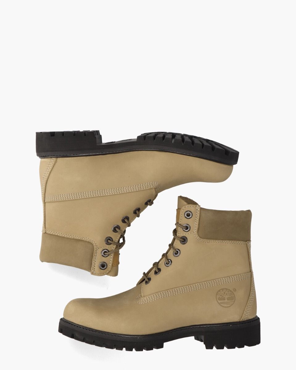 Premium 6 Inch Boot Beige Heren Veterboots