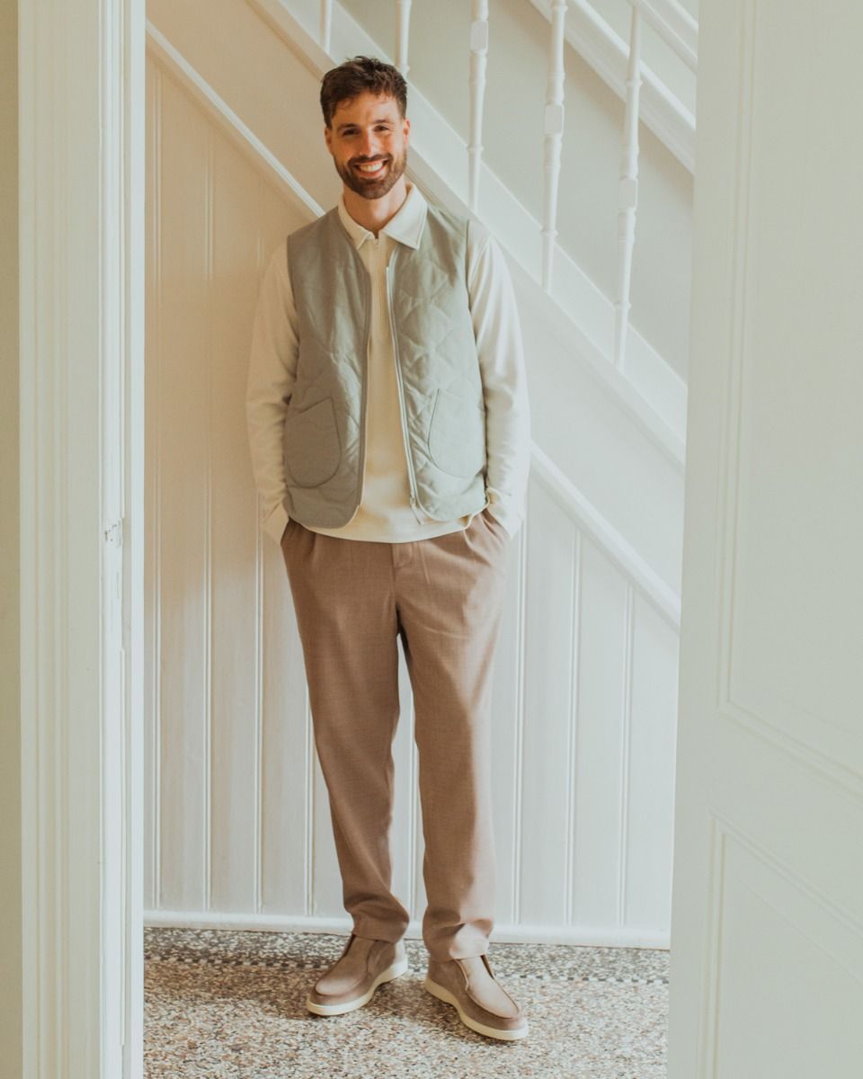 17823 Beige Herenloafers