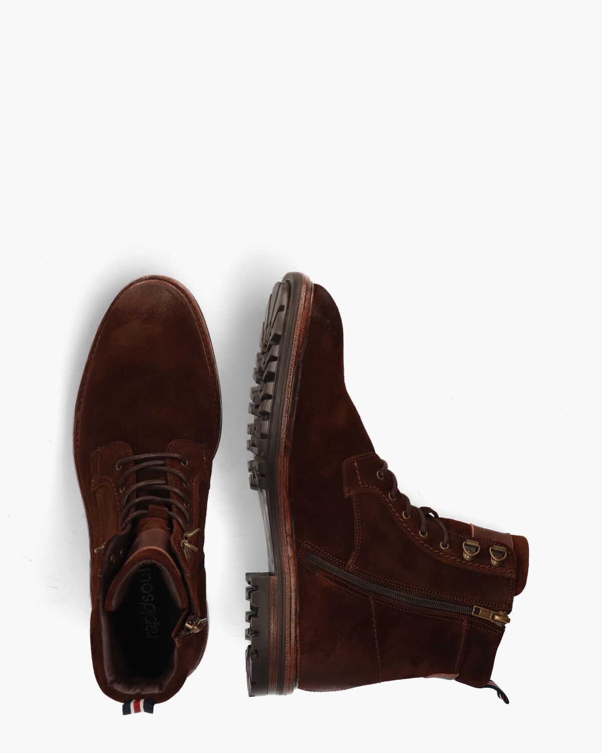 2245355 Donkerbruin Heren Veterboots