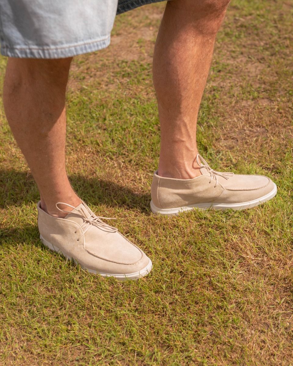 Waylon Beige Heren Veterschoenen