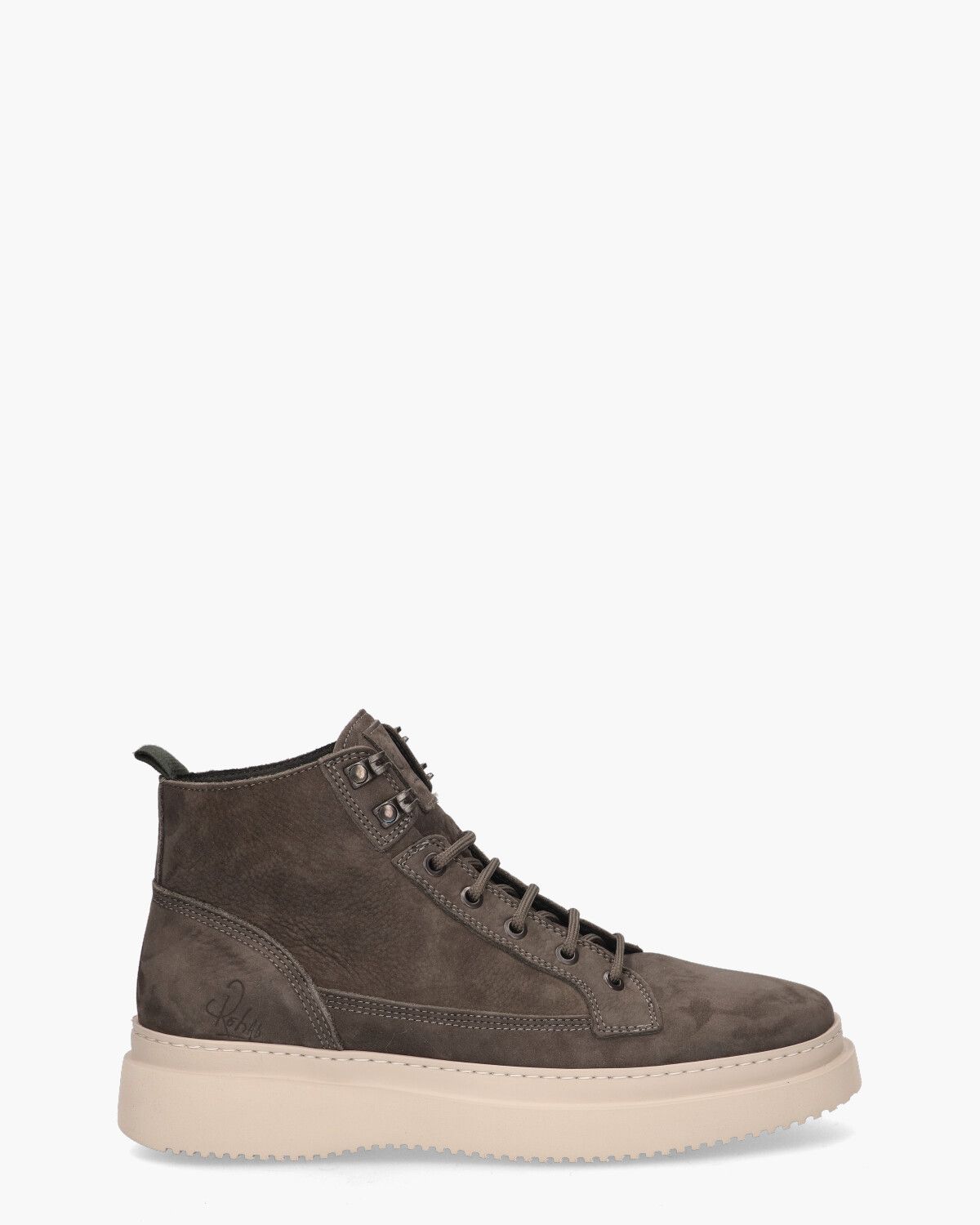 Morris Nub Donkergrijs Heren Veterboots