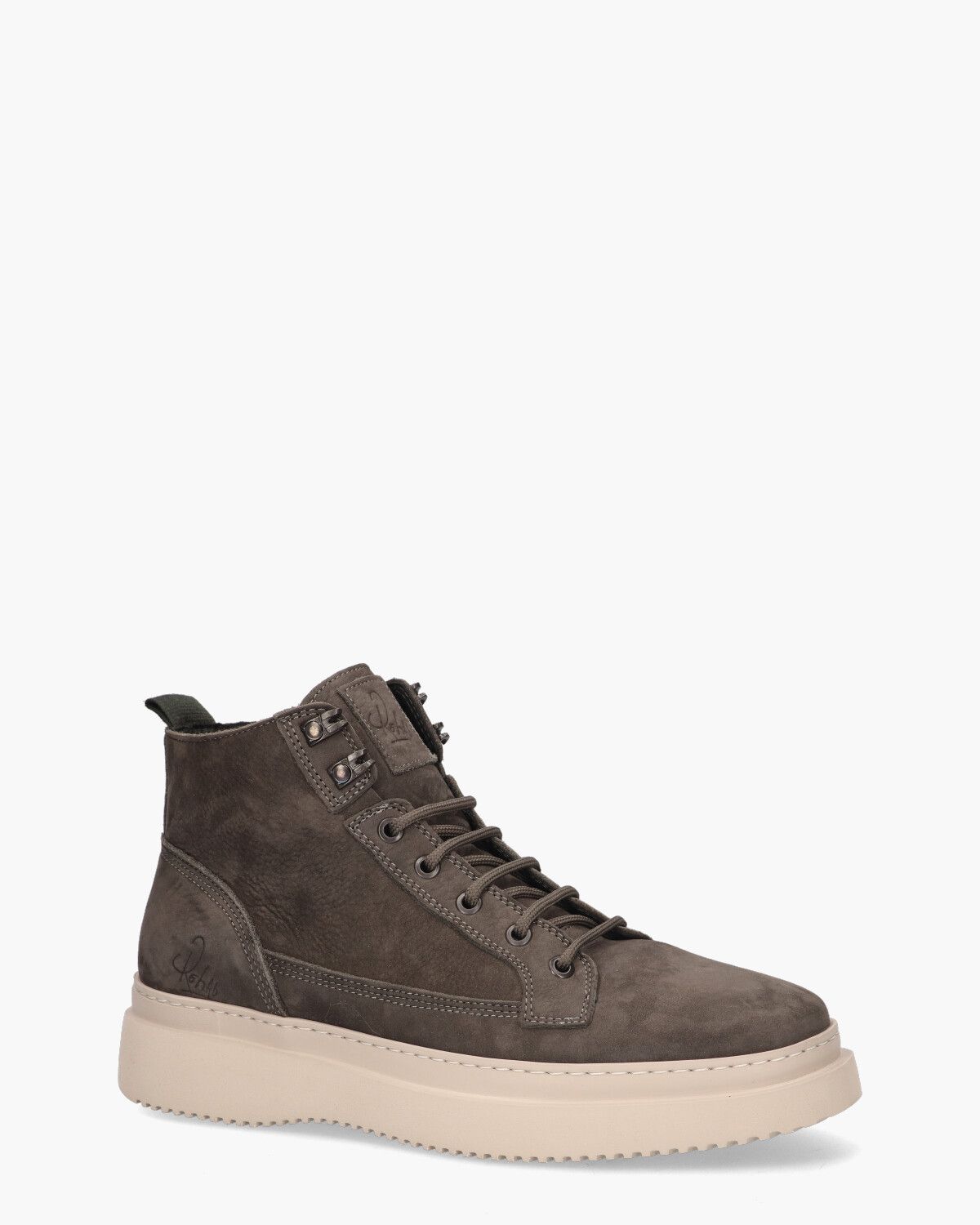 Morris Nub Donkergrijs Heren Veterboots