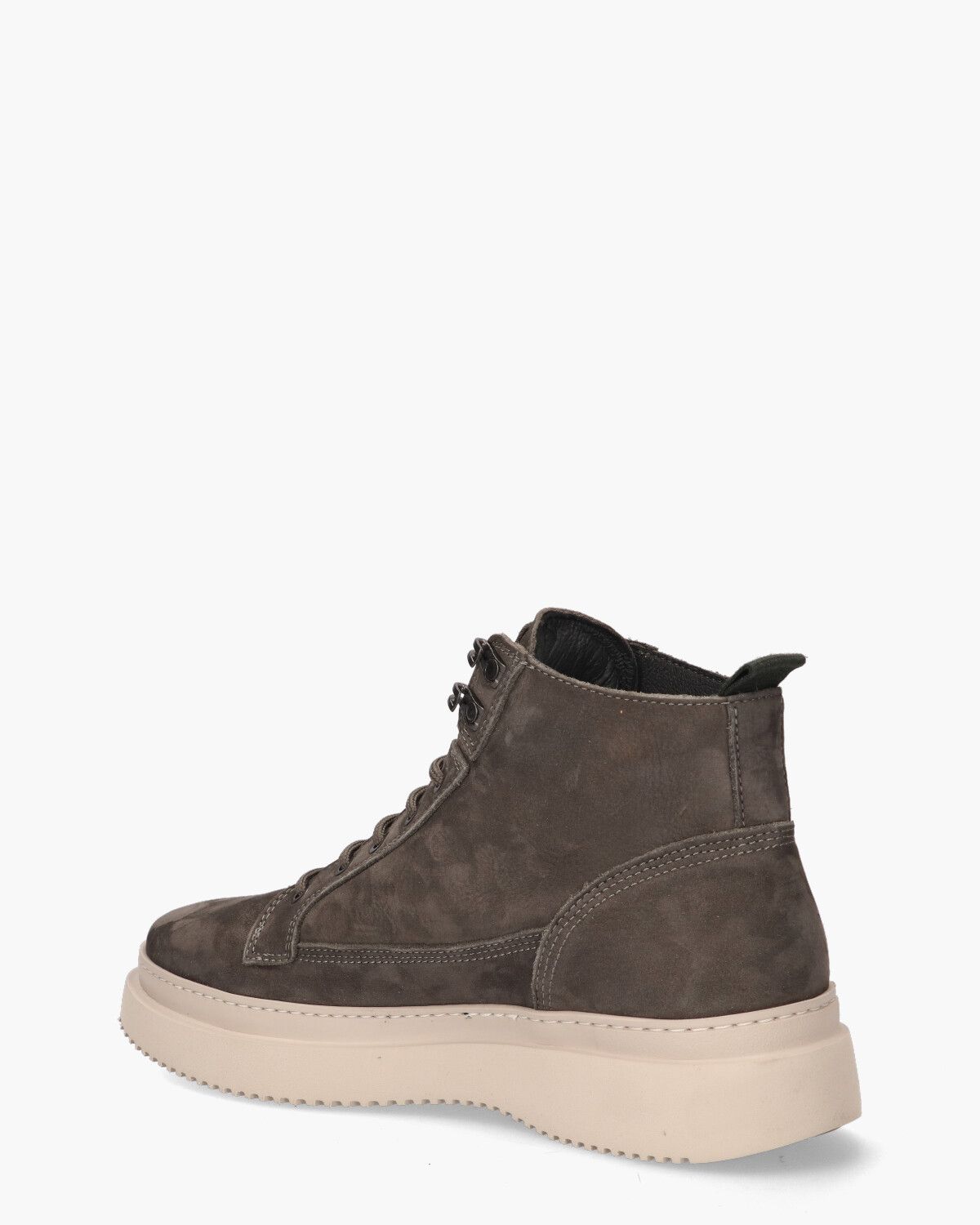Morris Nub Donkergrijs Heren Veterboots