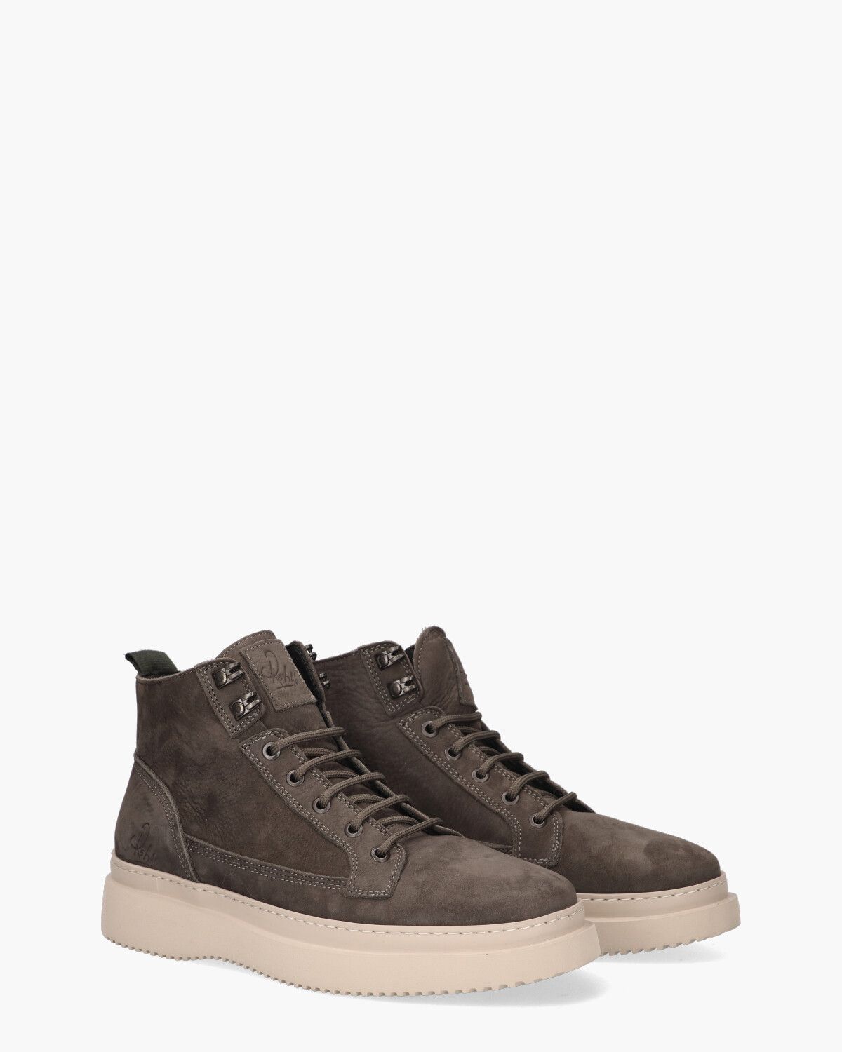Morris Nub Donkergrijs Heren Veterboots