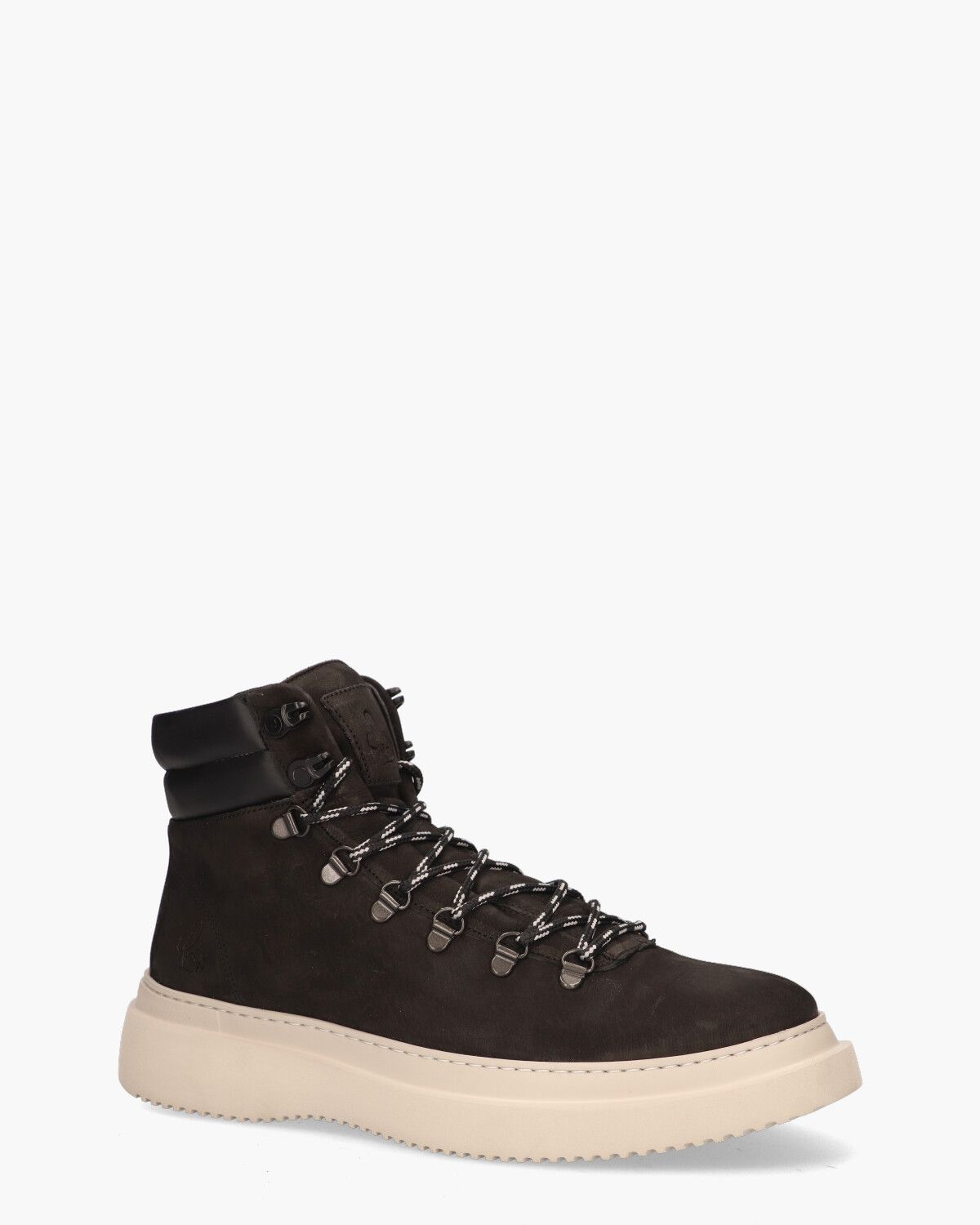 Murray Nub Zwart Heren Veterboots