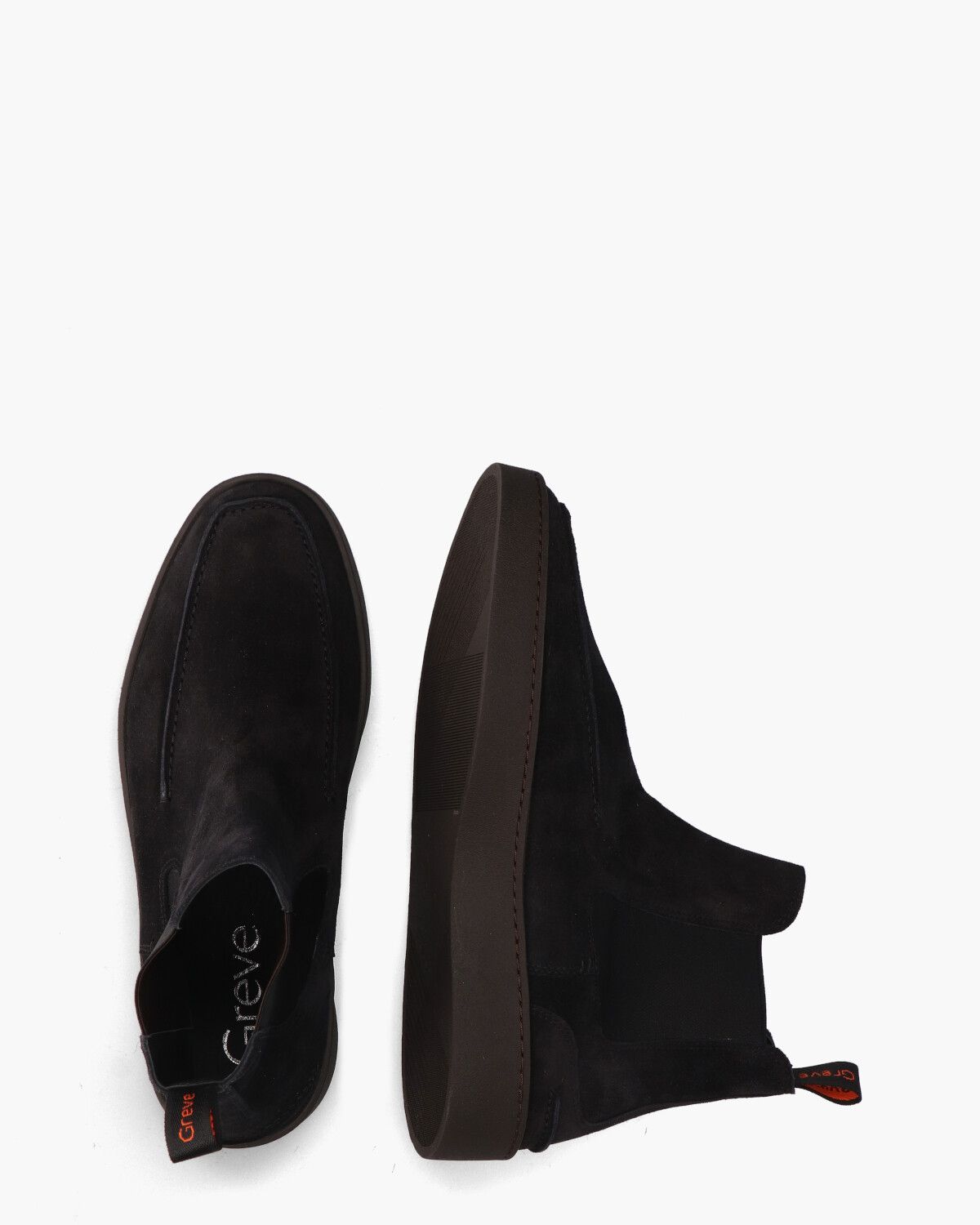 Wave Zwart Heren Chelseaboots