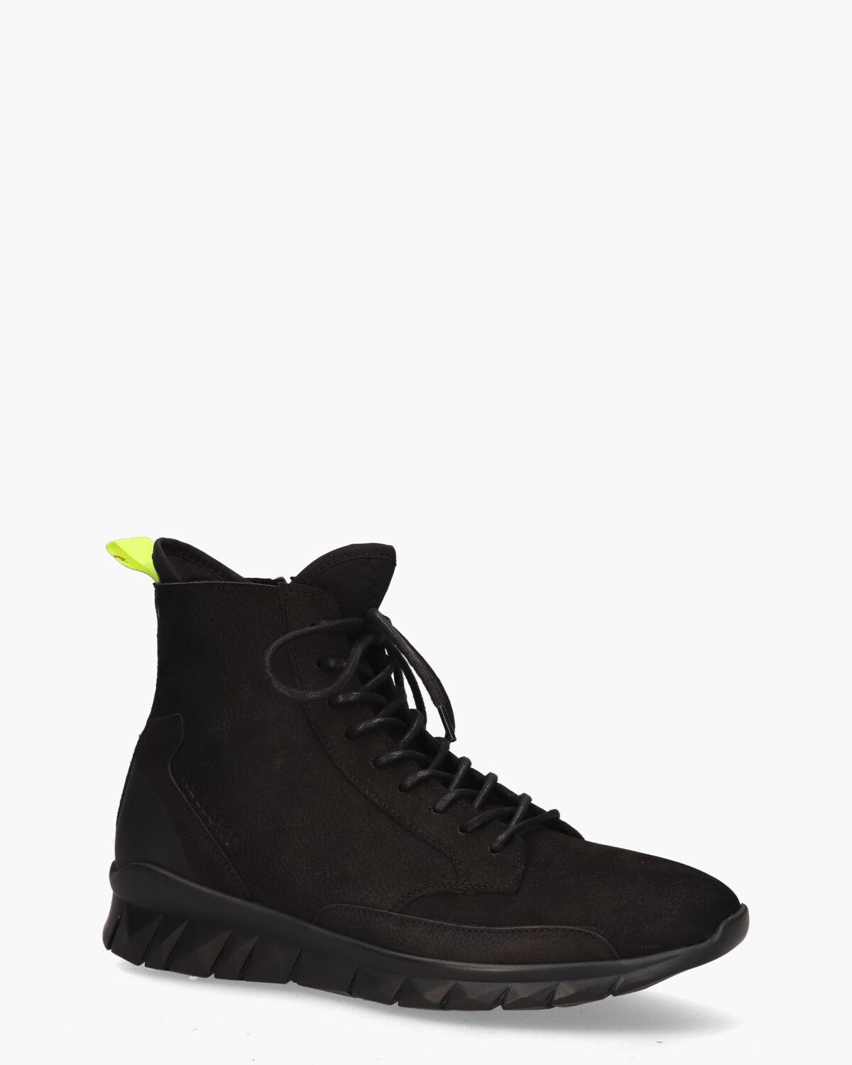 High Top Diamond Cut Runner Zwart Herensneakers