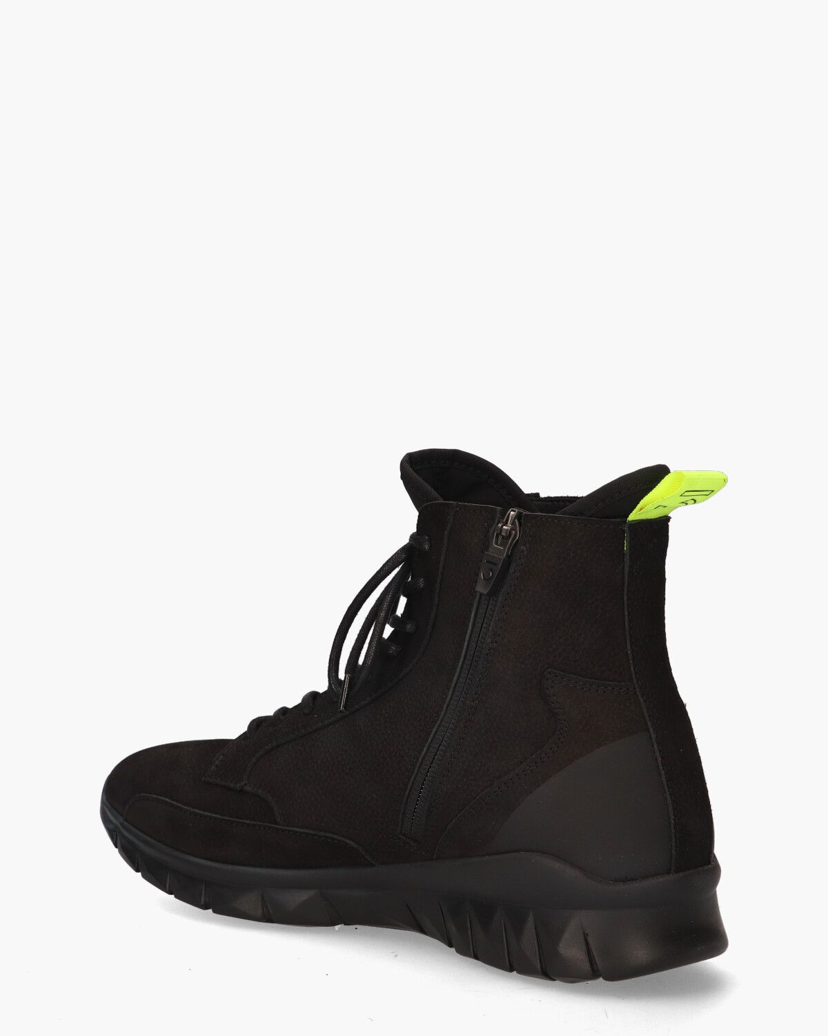 High Top Diamond Cut Runner Zwart Herensneakers