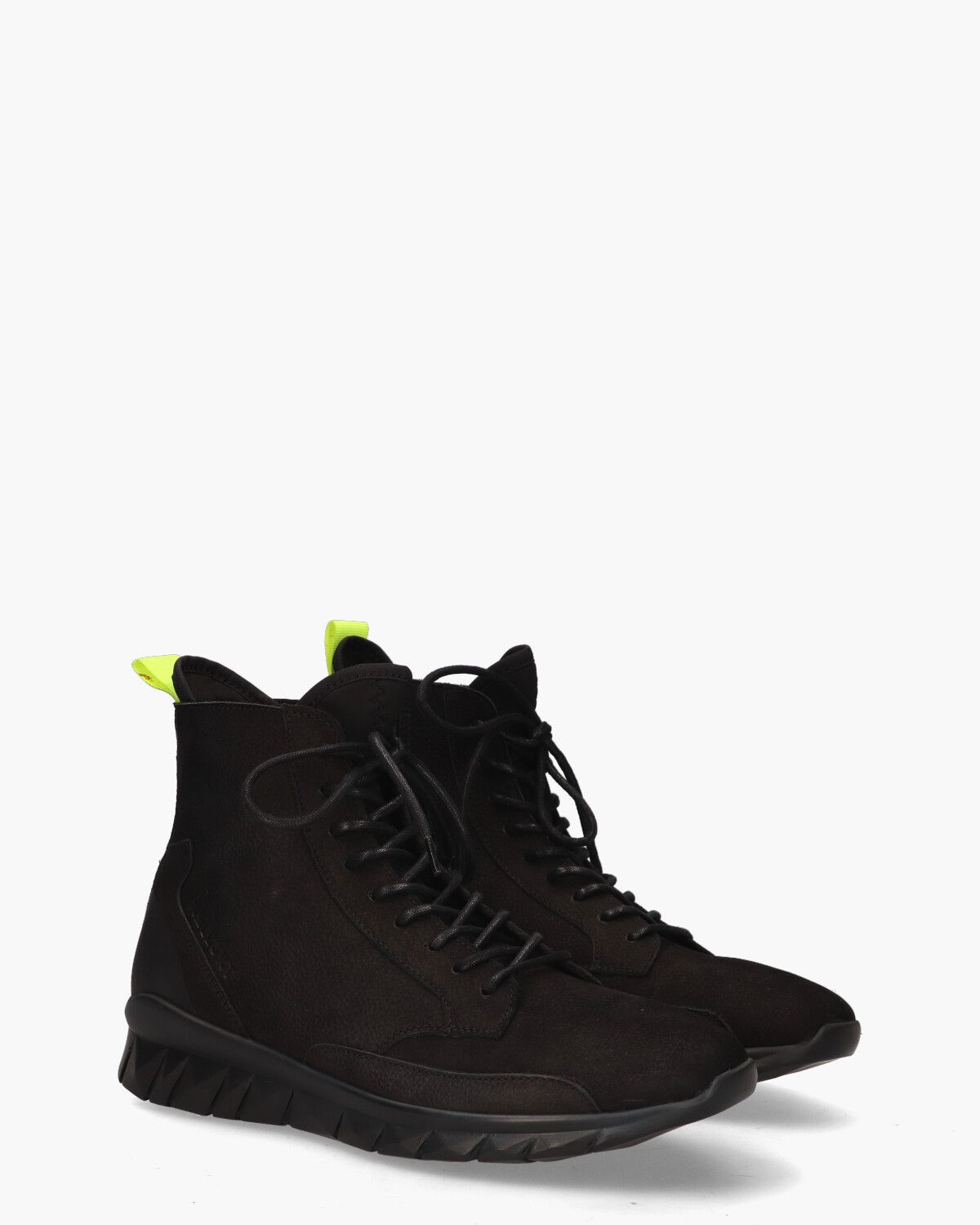 High Top Diamond Cut Runner Zwart Herensneakers