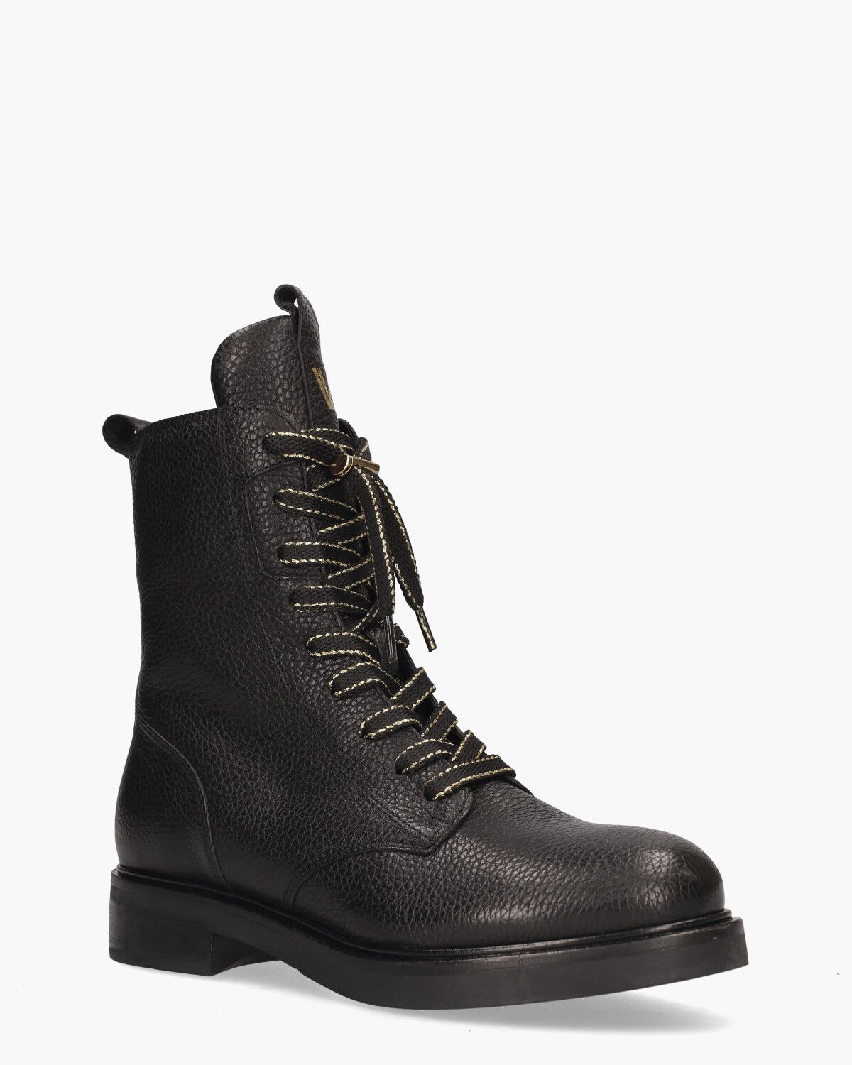 Juliette Abby Zwart Dames Veterboots