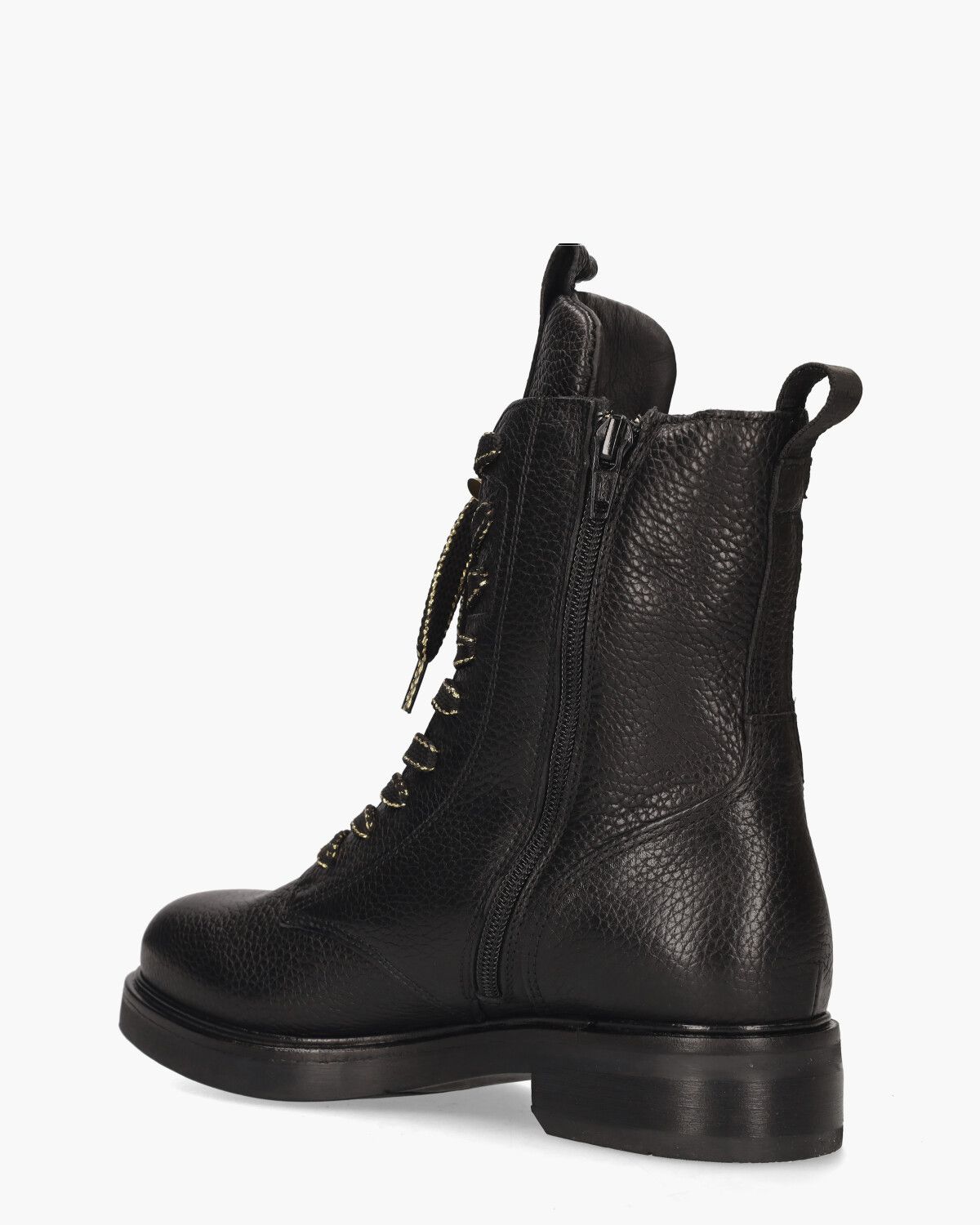 Juliette Abby Zwart Dames Veterboots