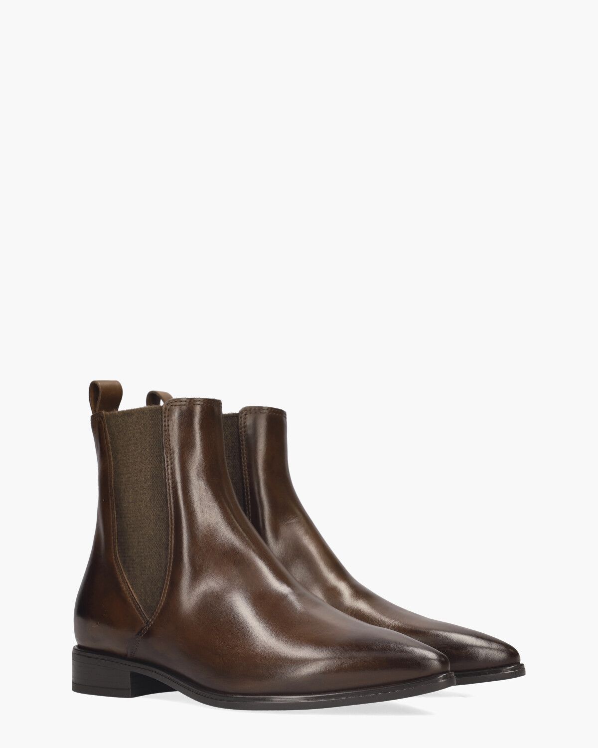 Vasiliki Donkerbruin Dames Chelseaboots