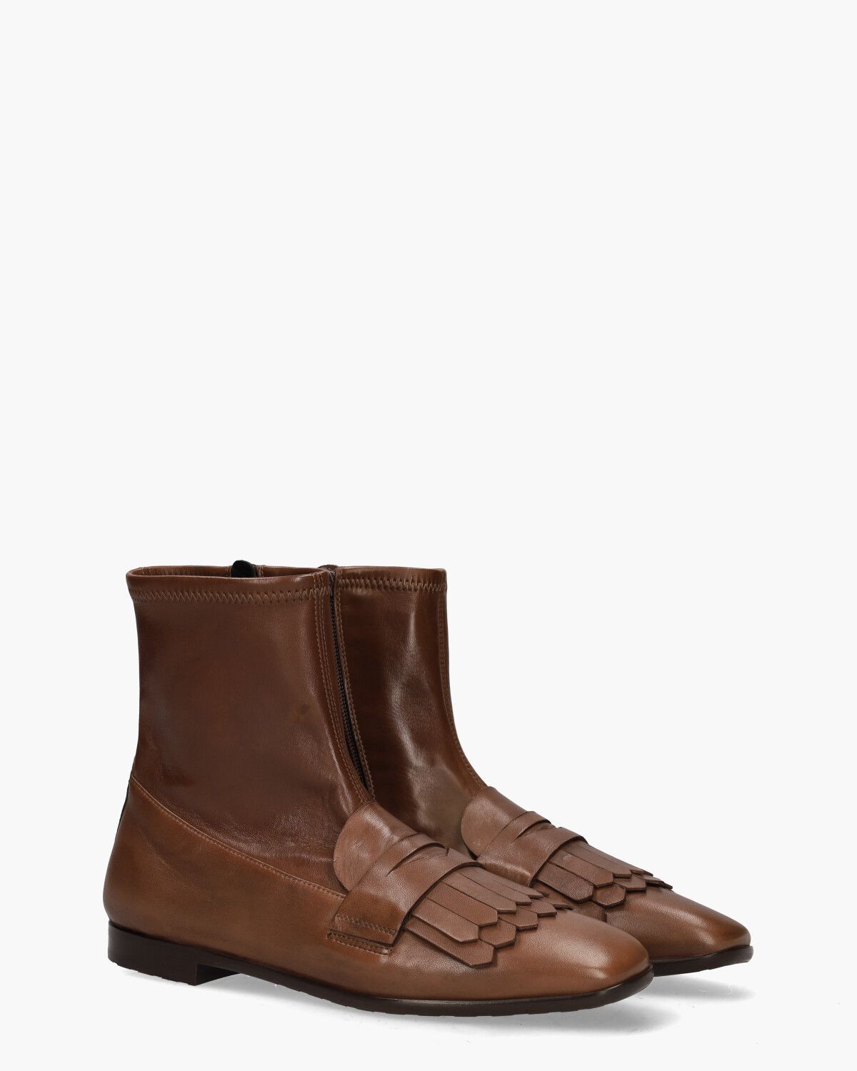 9889 Bruin Dames Enkelboots